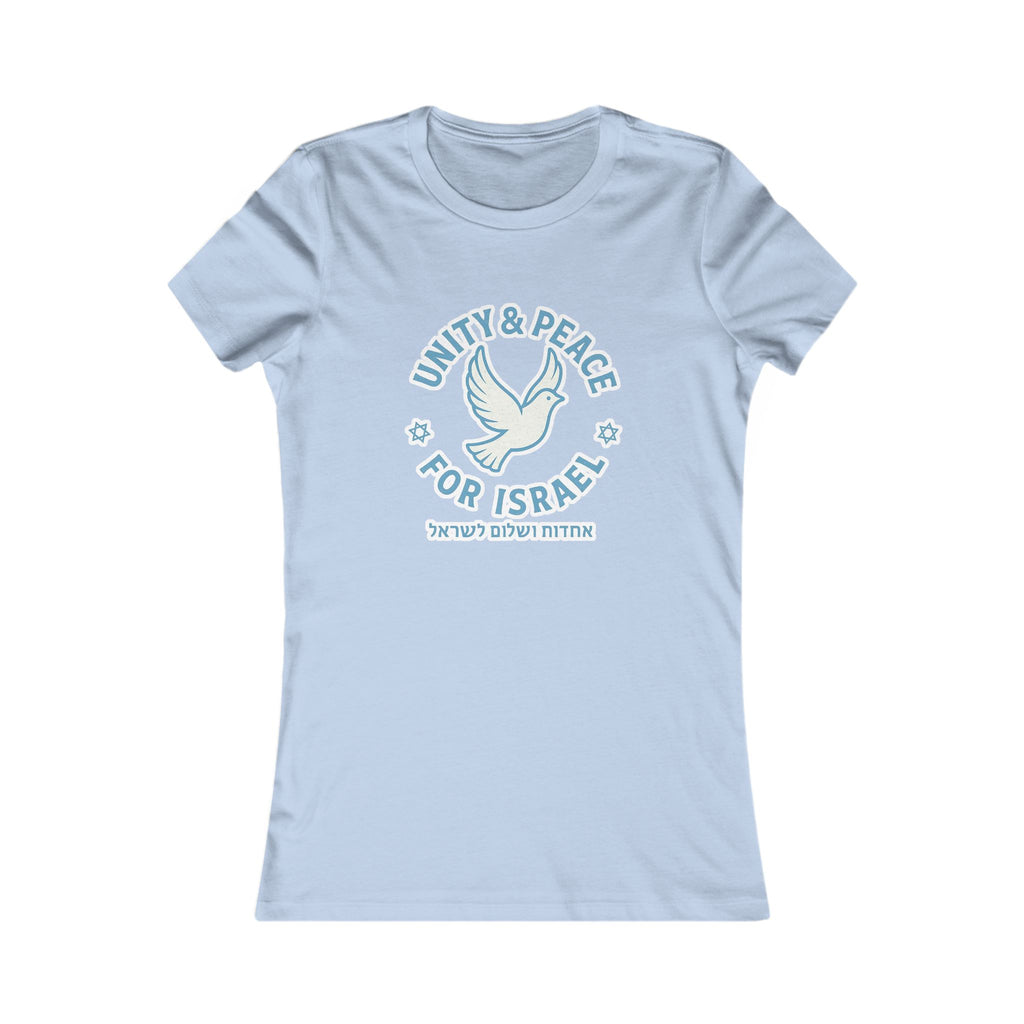 Unity Peace For Israel Women's Favorite Tee - American Zionist