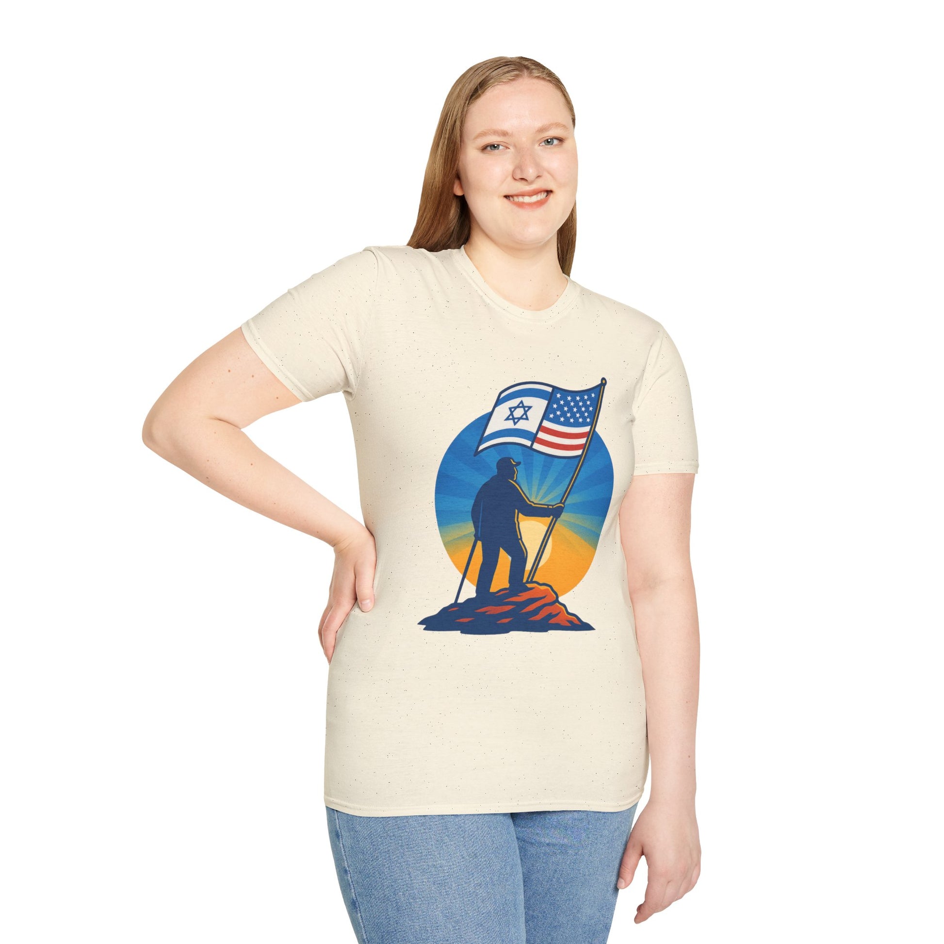 Grandpa Stands Tall Softstyle T-Shirt - American Zionist