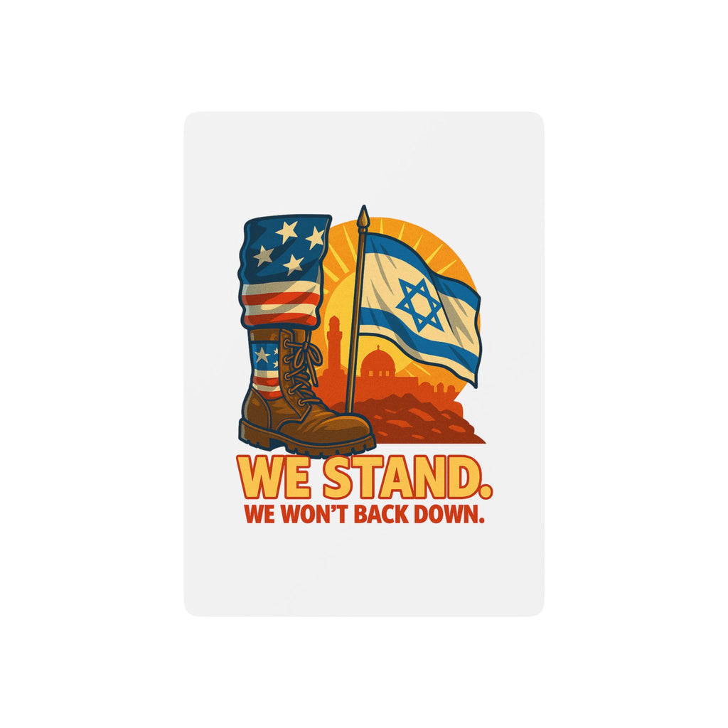 We Stand Poker Playing Cards - American Zionist