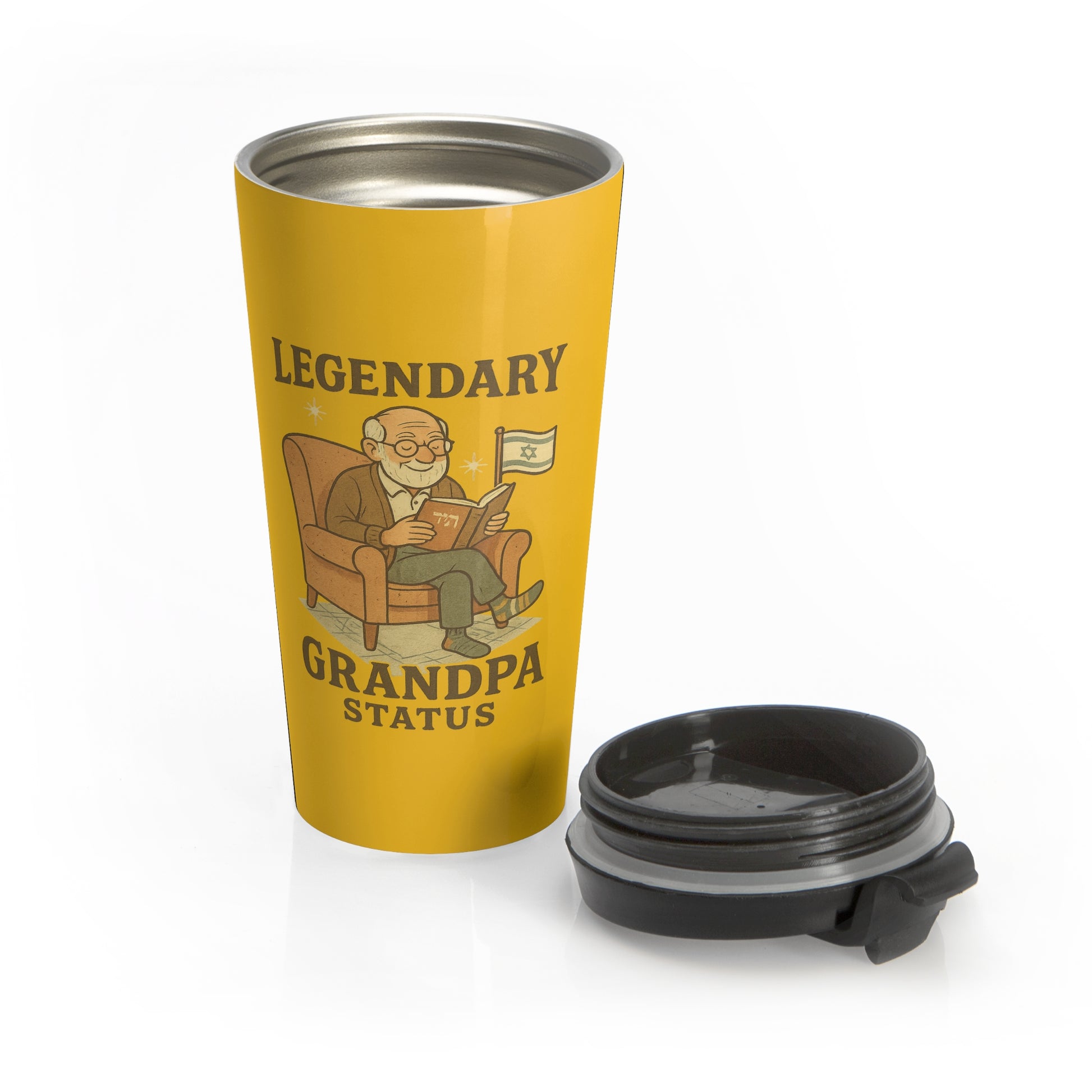 Legendary Grandpa Stainless Steel Travel Mug - American Zionist