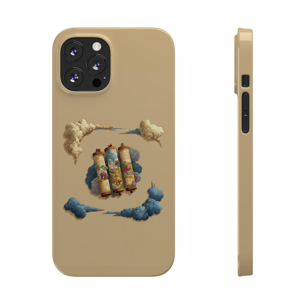 Cloudy Scroll of Moses Slim Phone Cases - American Zionist
