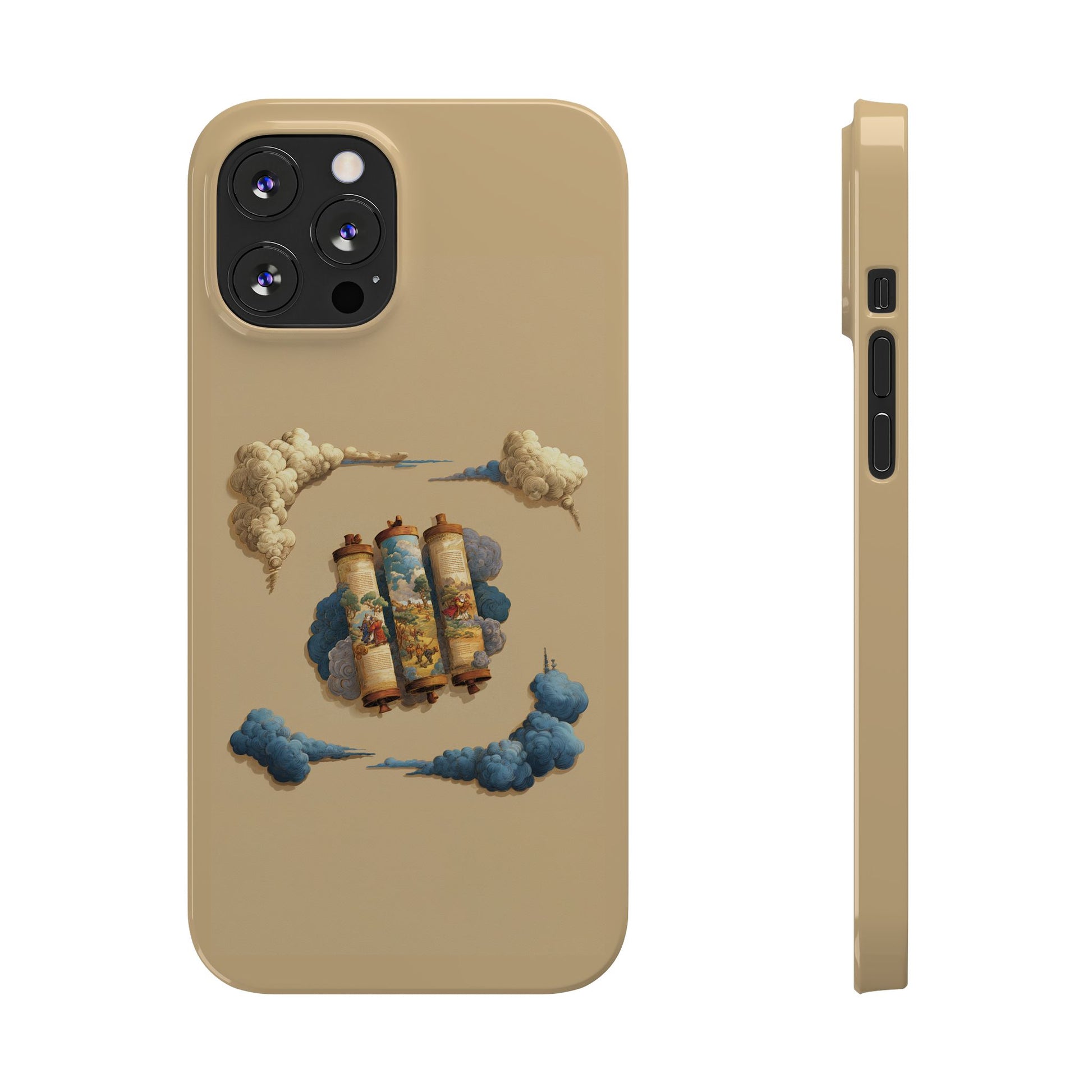 Cloudy Scroll of Moses Slim Phone Cases - American Zionist