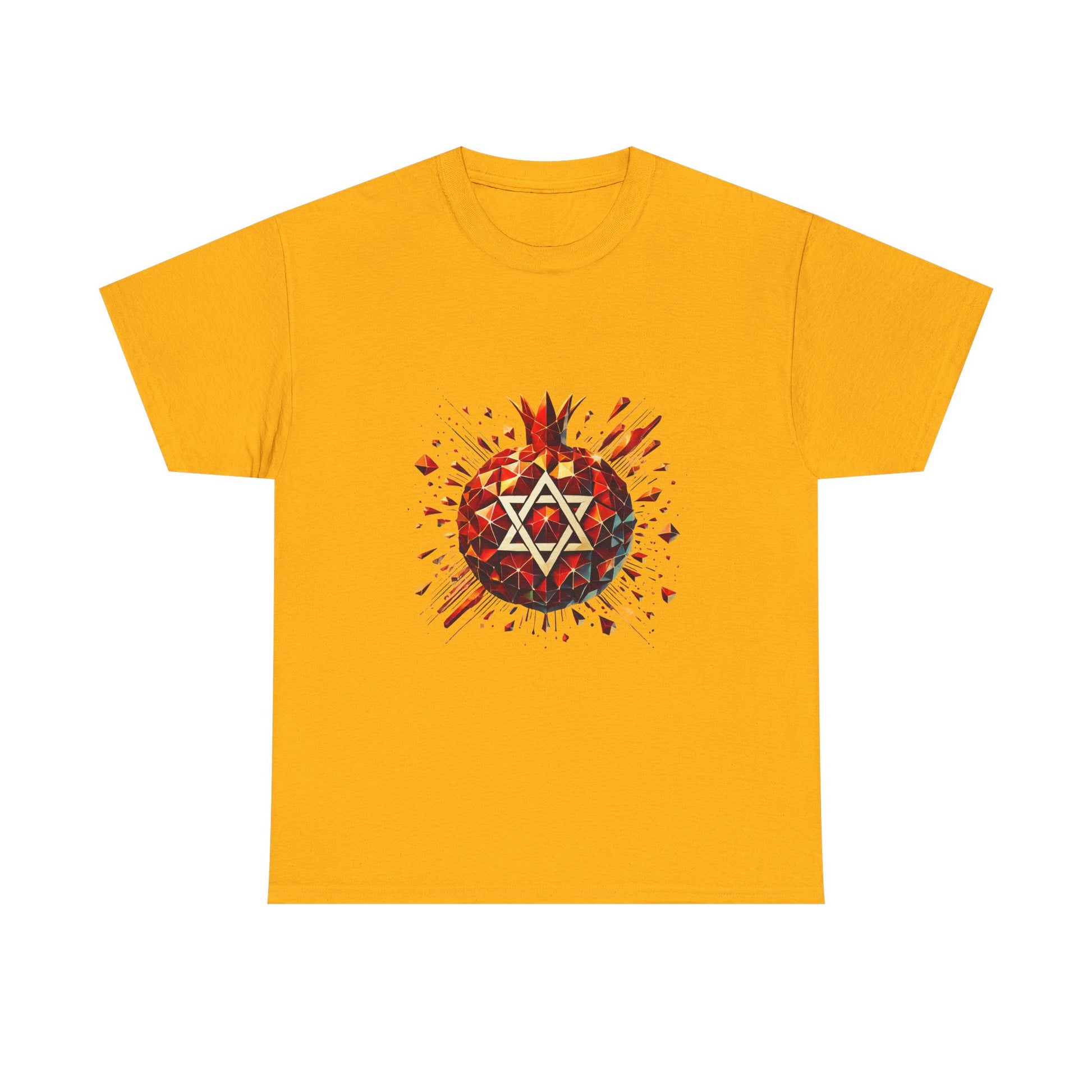 Pomegranate Star of David Unisex Heavy Cotton Tee - American Zionist