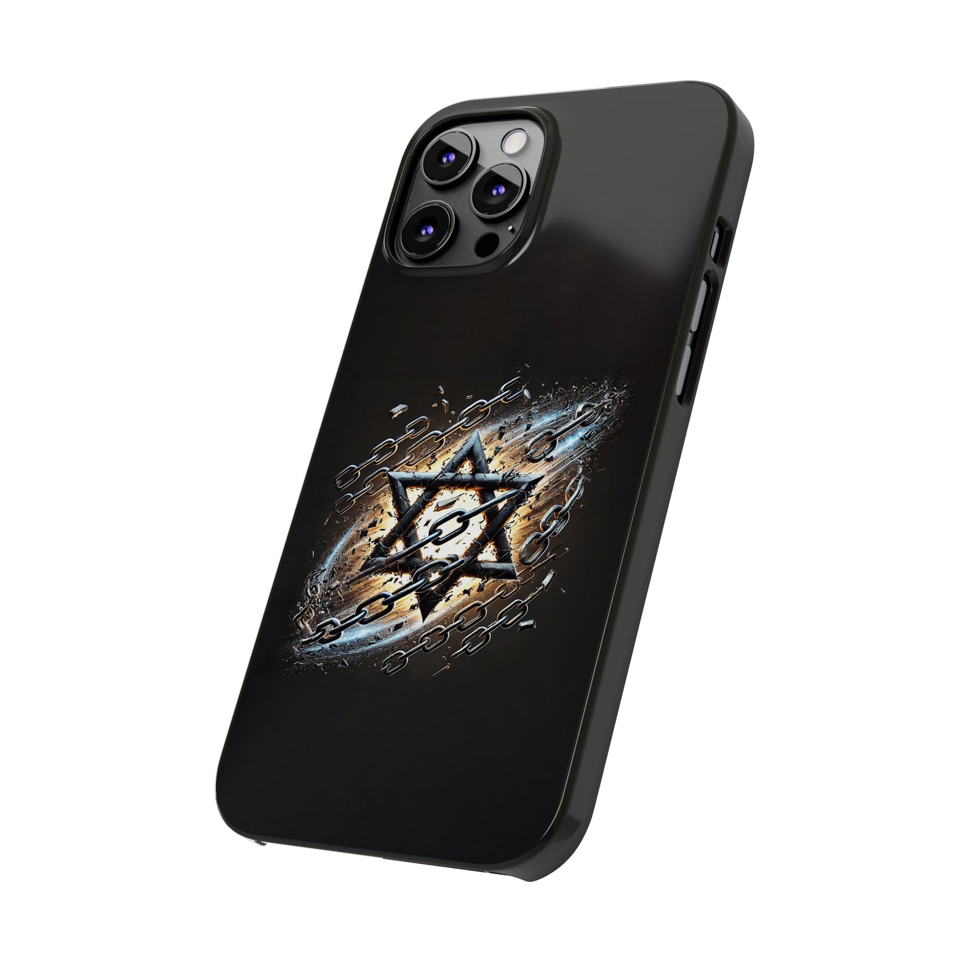 Galaxy Star of David Slim Phone Cases - American Zionist