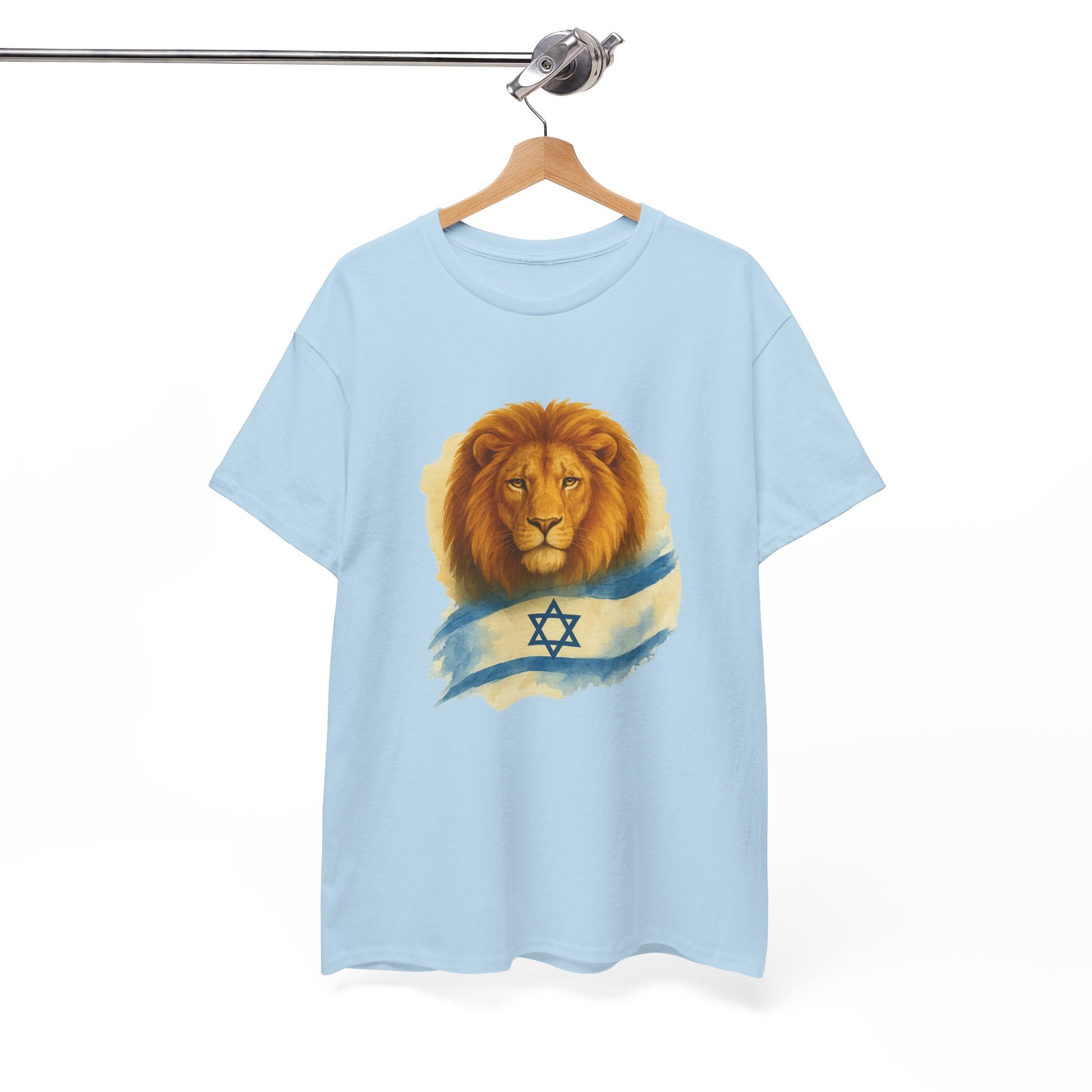Lion Of Israel Unisex Heavy Cotton Tee - American Zionist