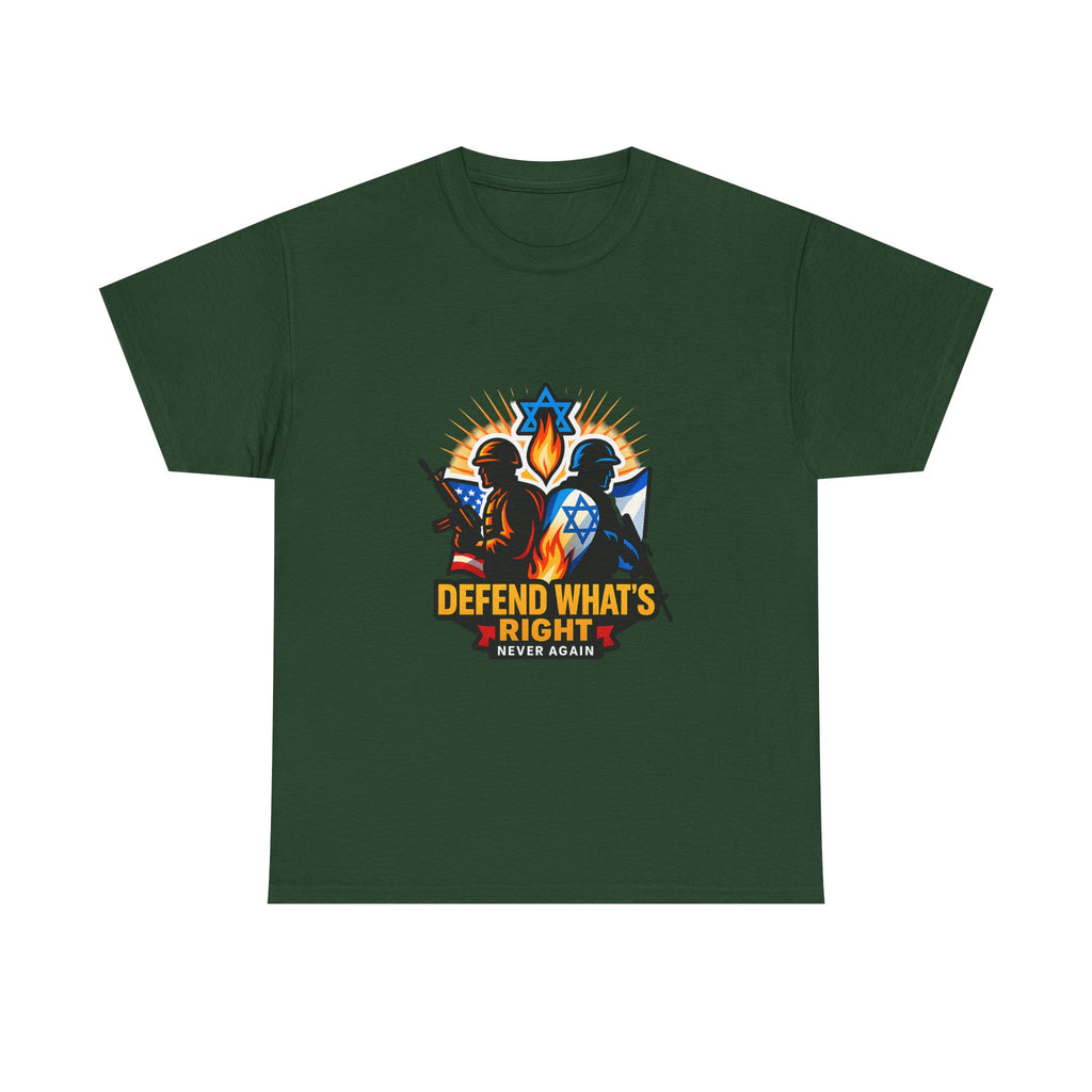Defend Whats Right Unisex Heavy Cotton Tee - American Zionist