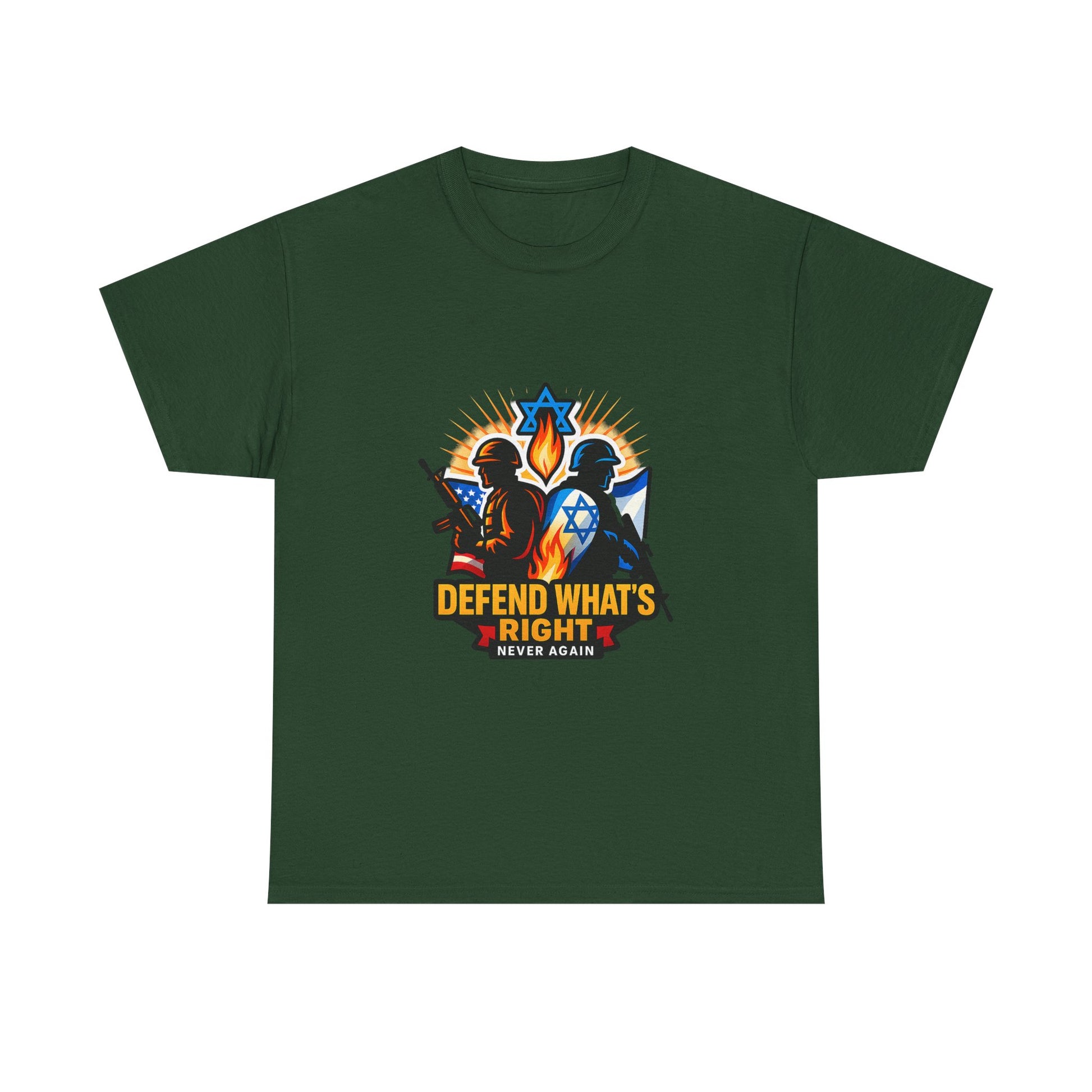 Defend Whats Right Unisex Heavy Cotton Tee - American Zionist