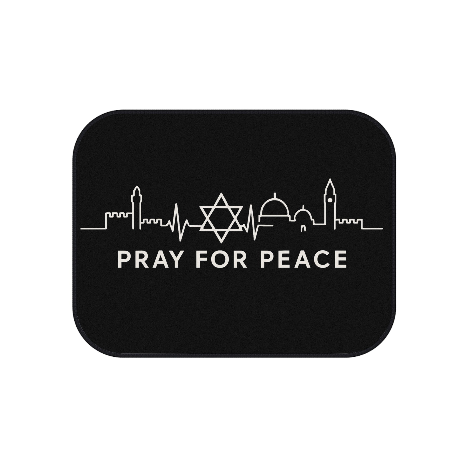 Pray For Peace Car Mats (2x Rear) - American Zionist