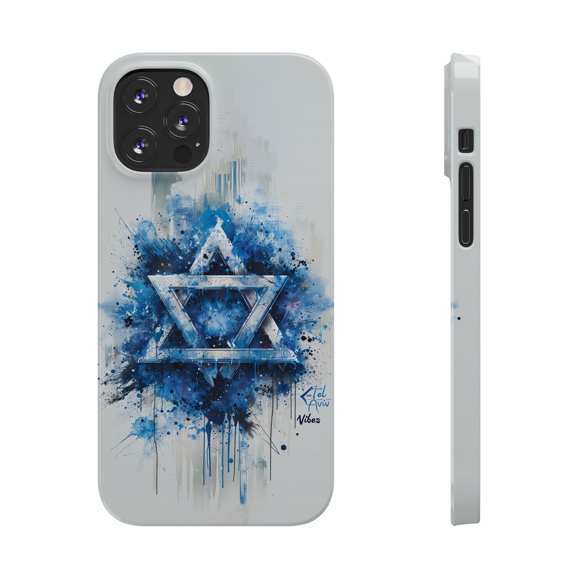 Graffiti Star of David Slim Phone Cases - American Zionist
