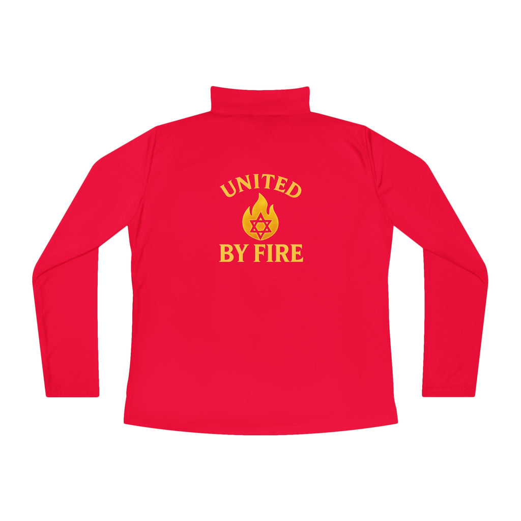 United by Fire Ladies Quarter - Zip Pullover - American Zionist