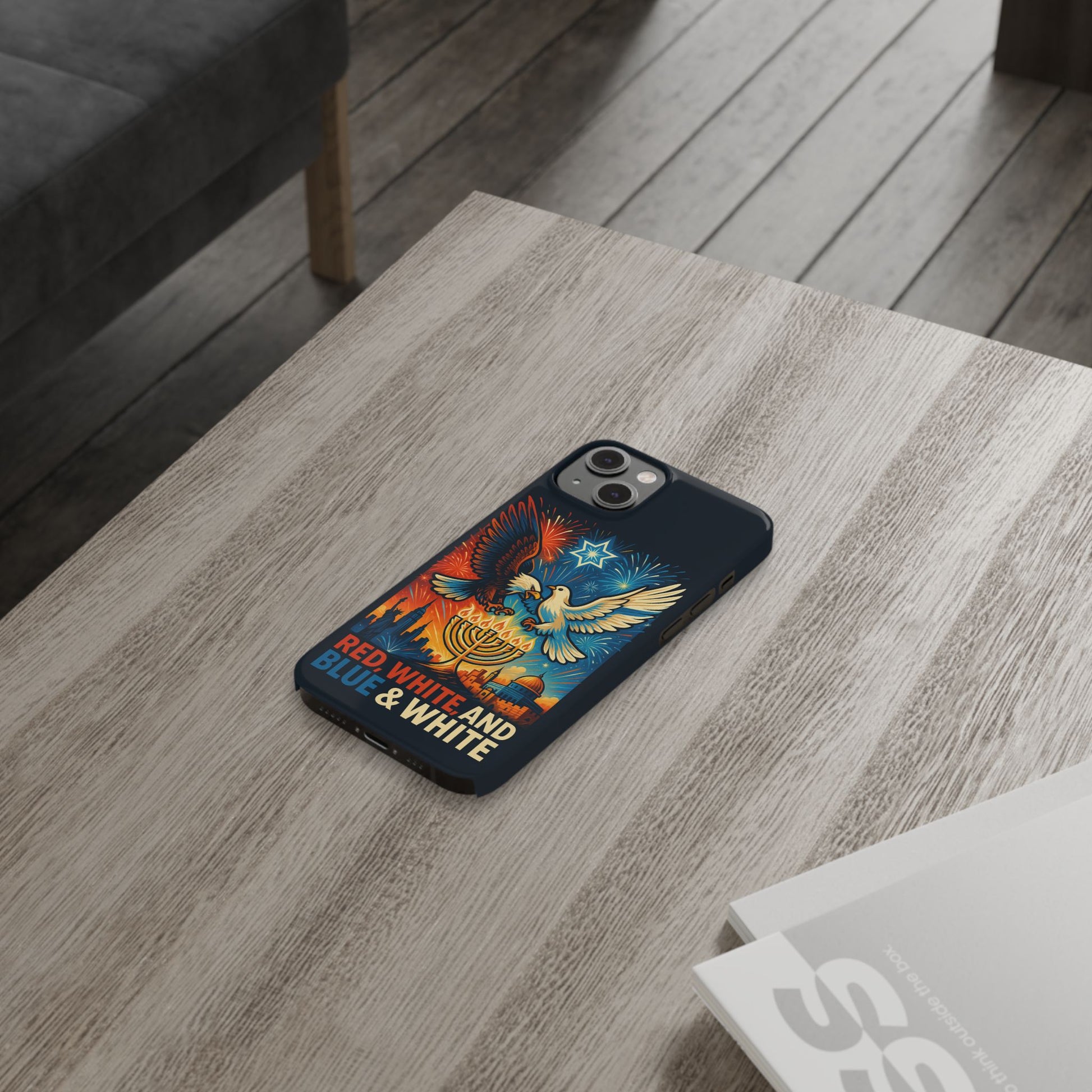Red White and Blue Slim Phone Cases - American Zionist