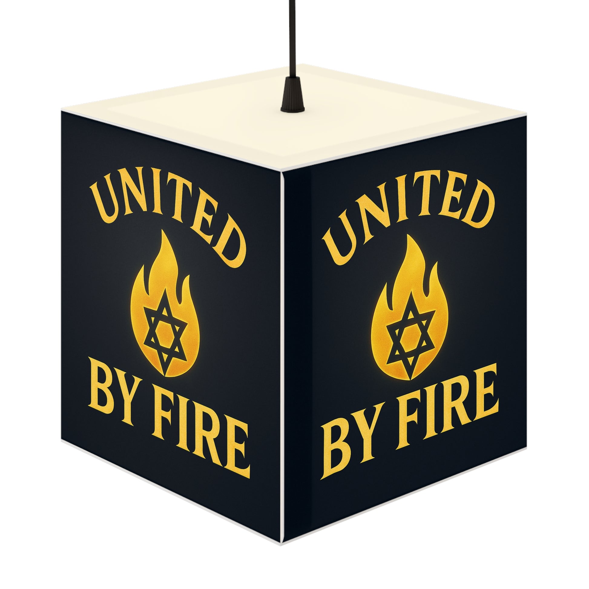United by Fire Light Cube Lamp - American Zionist