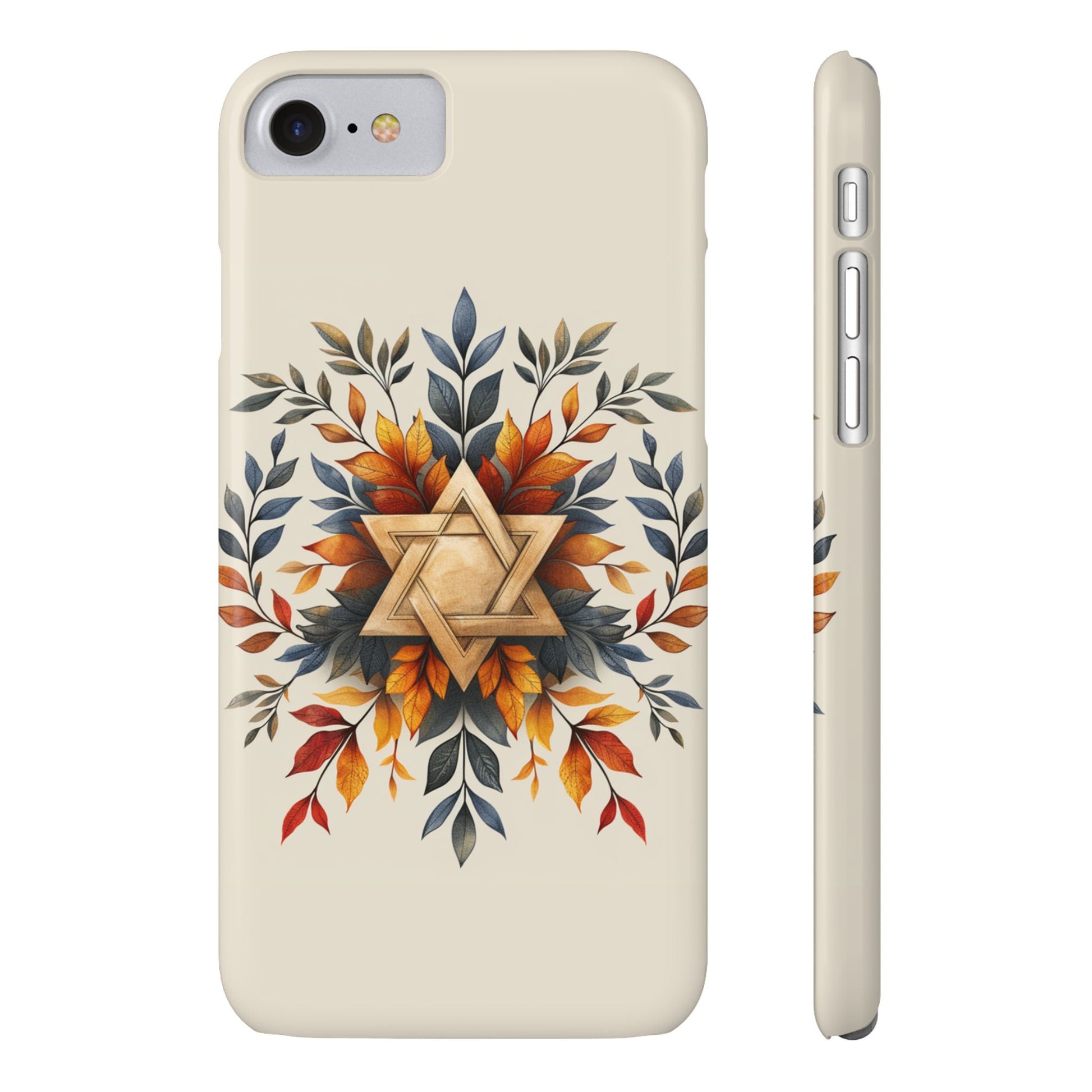 Star of David Wreath Slim Phone Cases - American Zionist