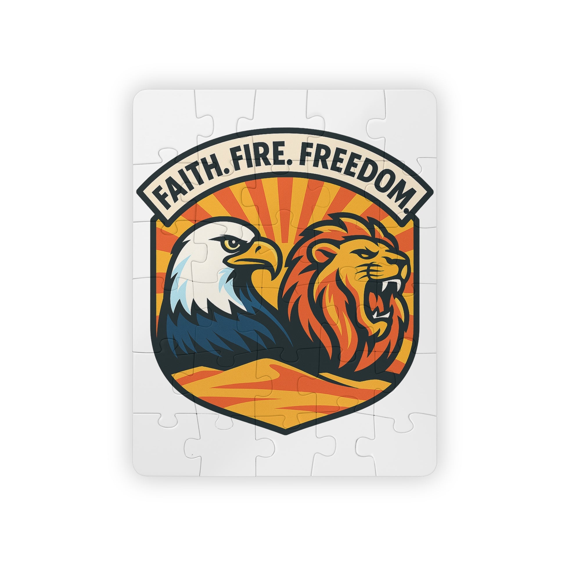 Lions Eagles Rise Kids' Puzzle, 30 - Piece - American Zionist
