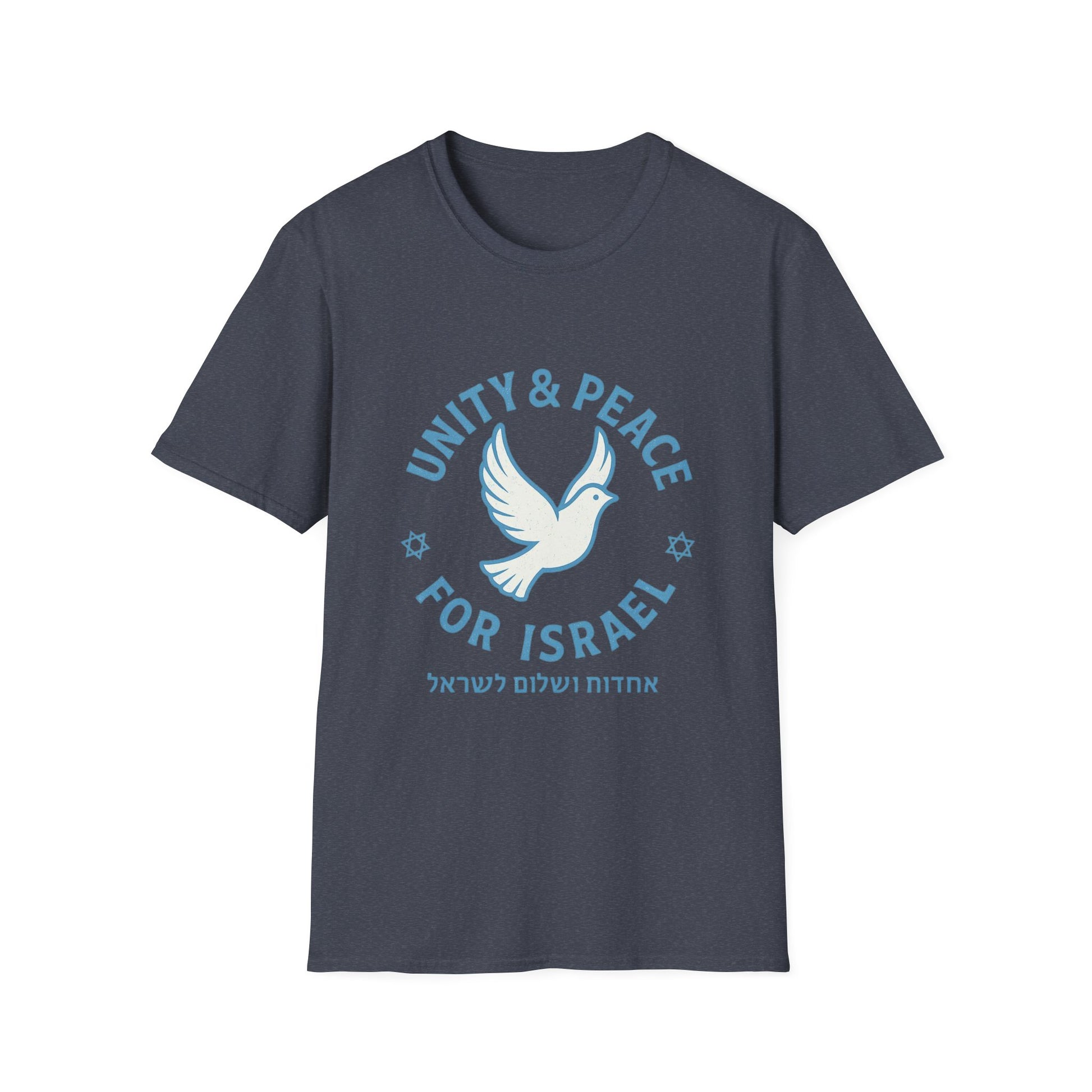 Unity Peace For Israel Unisex Softstyle T-Shirt - American Zionist