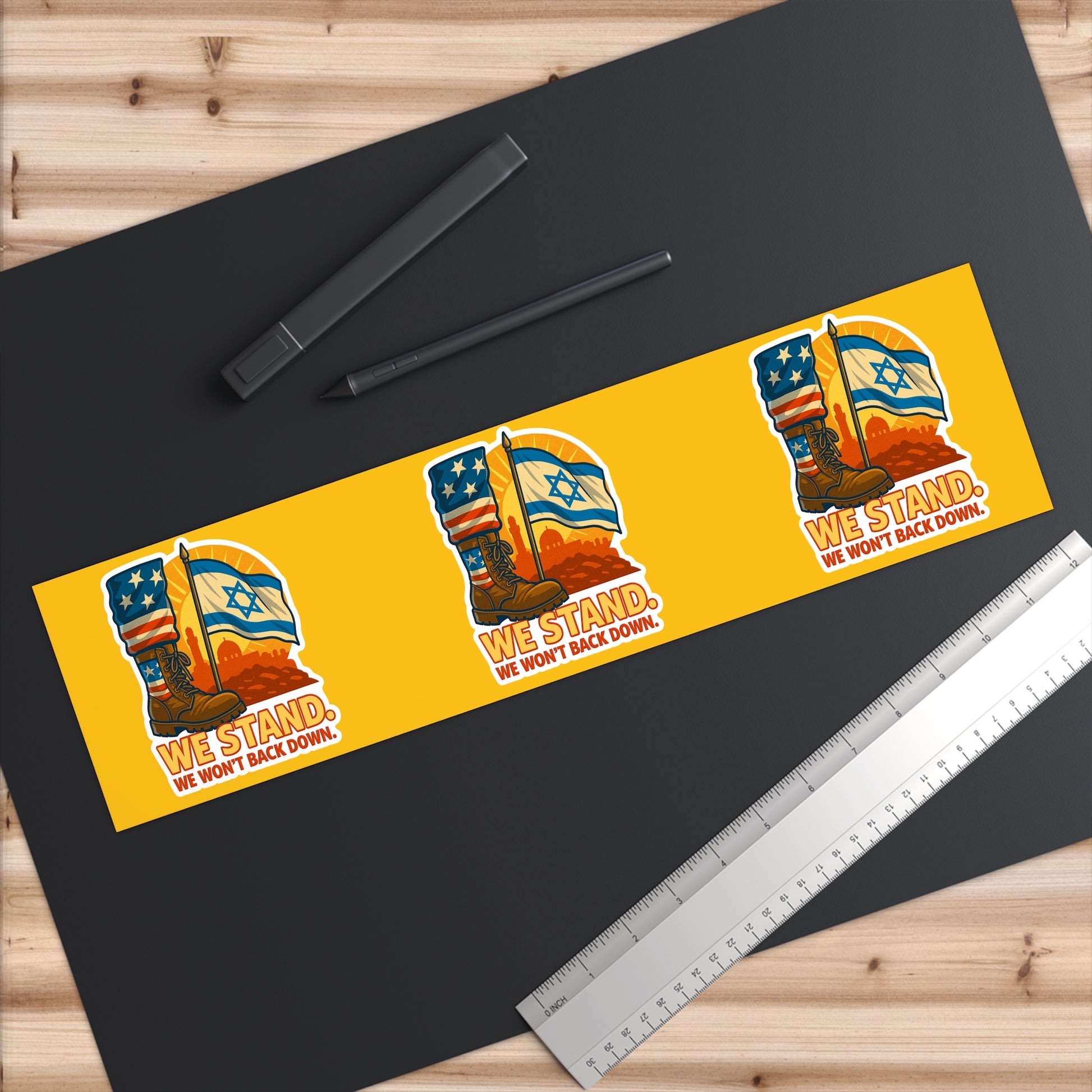 We Stand Bumper Stickers - American Zionist