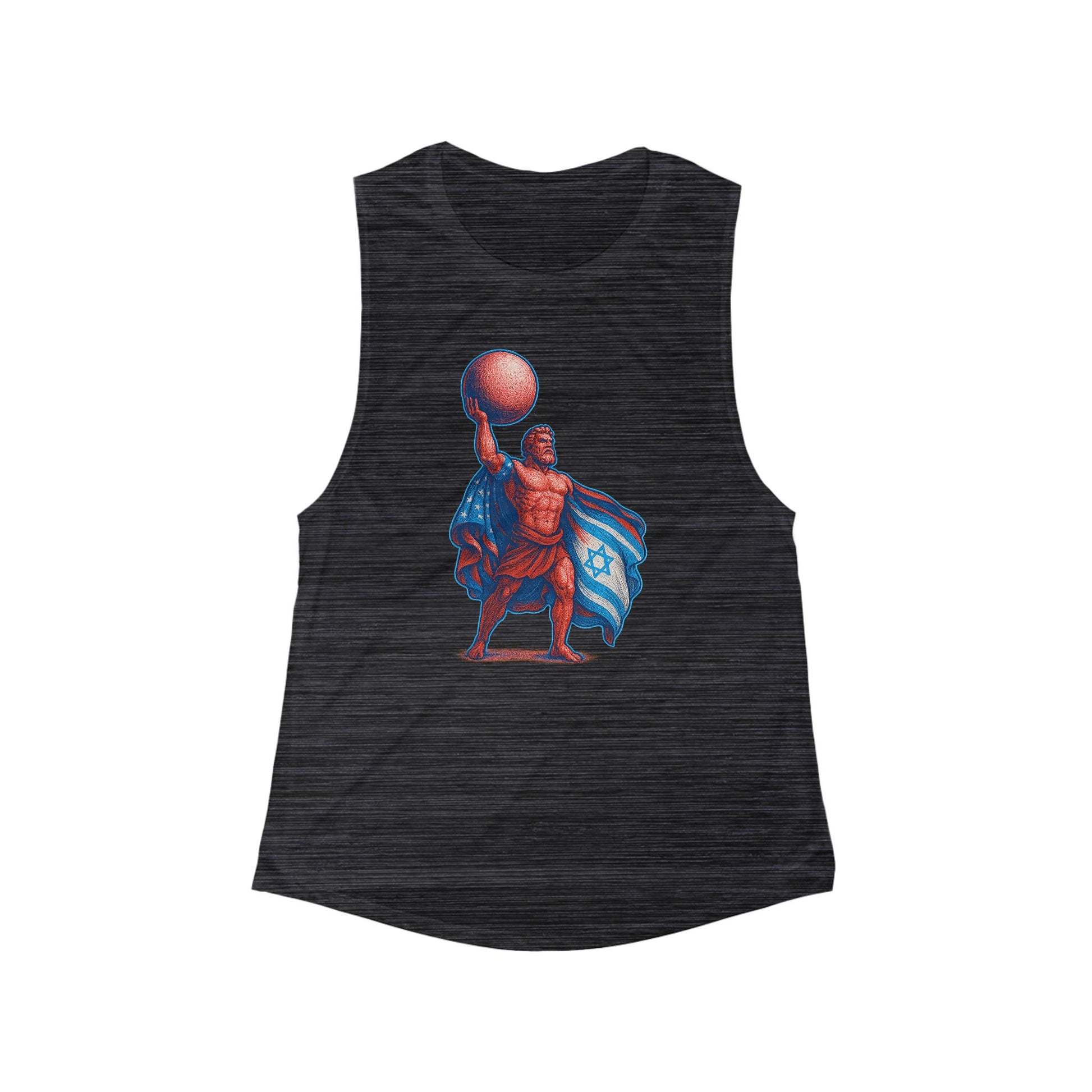 Patriot Hercules Women's Flowy Scoop Muscle Tank - American Zionist