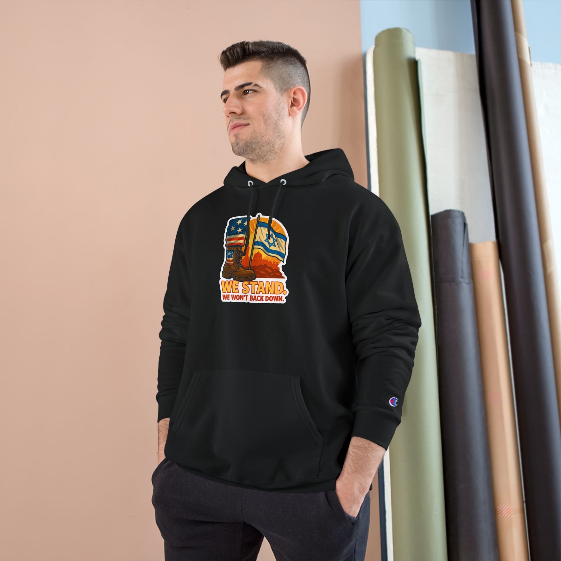 We Stand Champion Hoodie - American Zionist