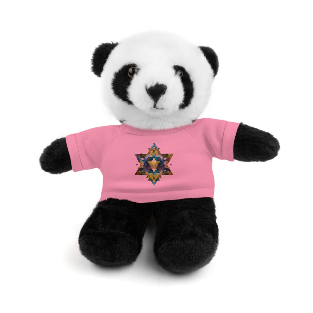Star Of David Geometric Stuffed Animals with Tee - American Zionist