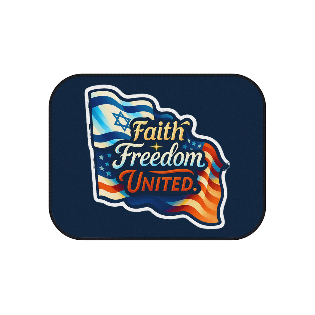 Faith Freedom United Car Mats (2x Rear) - American Zionist