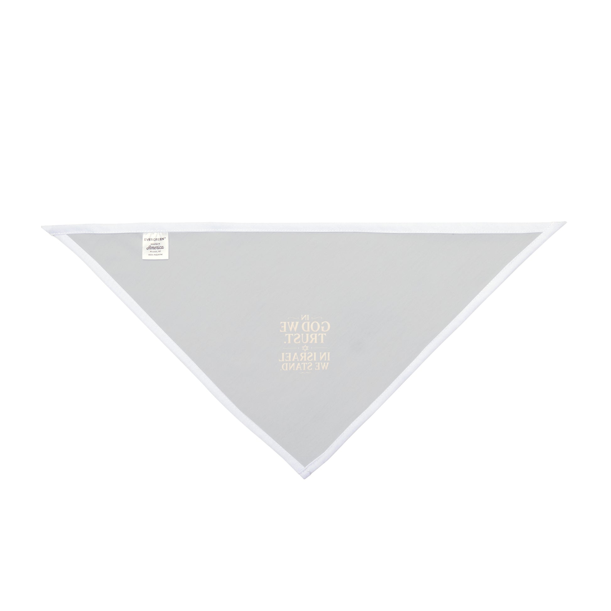 In God With Israel Pet Bandana - American Zionist