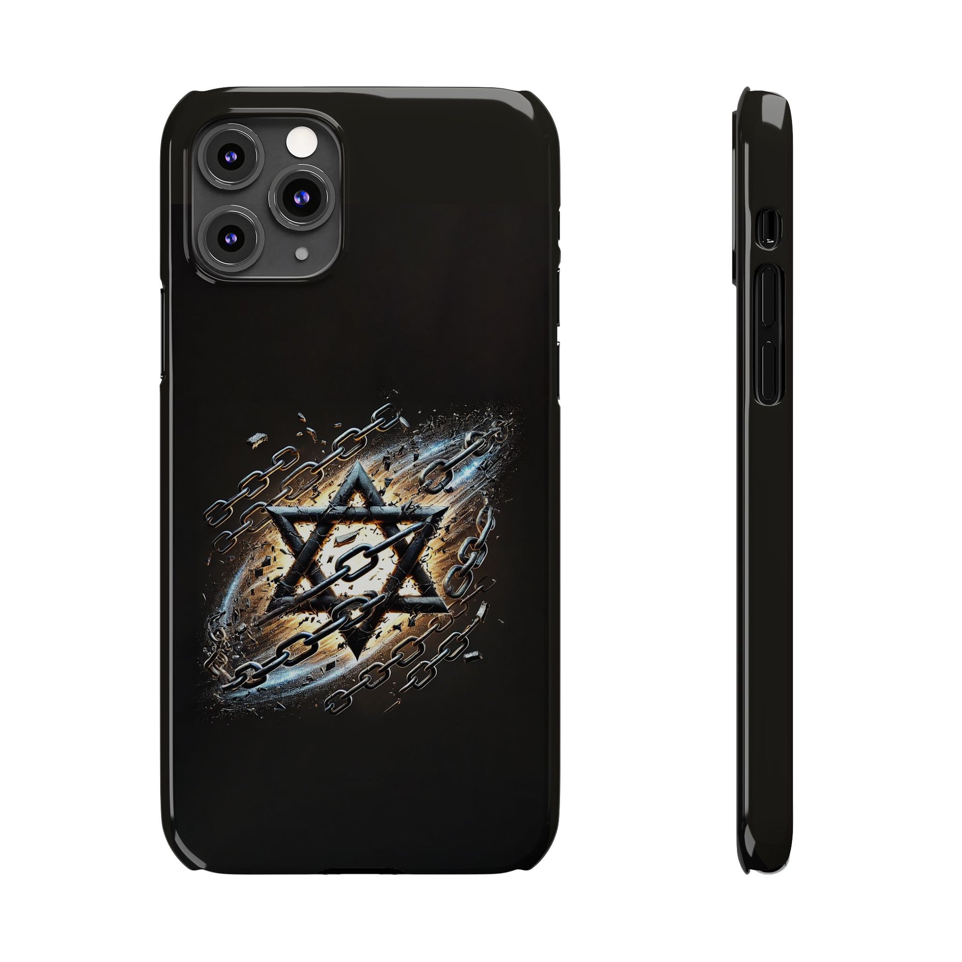 Galaxy Star of David Slim Phone Cases - American Zionist