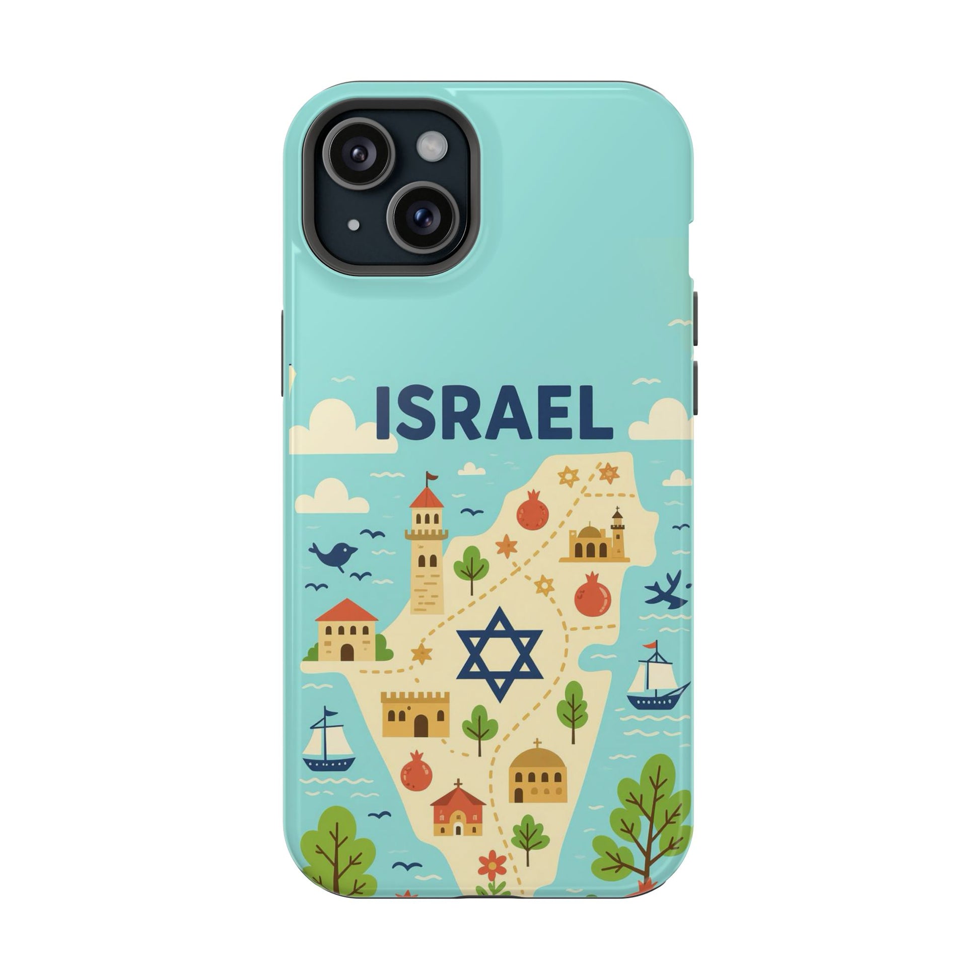 Map of Israel Magnetic Tough Cases - American Zionist