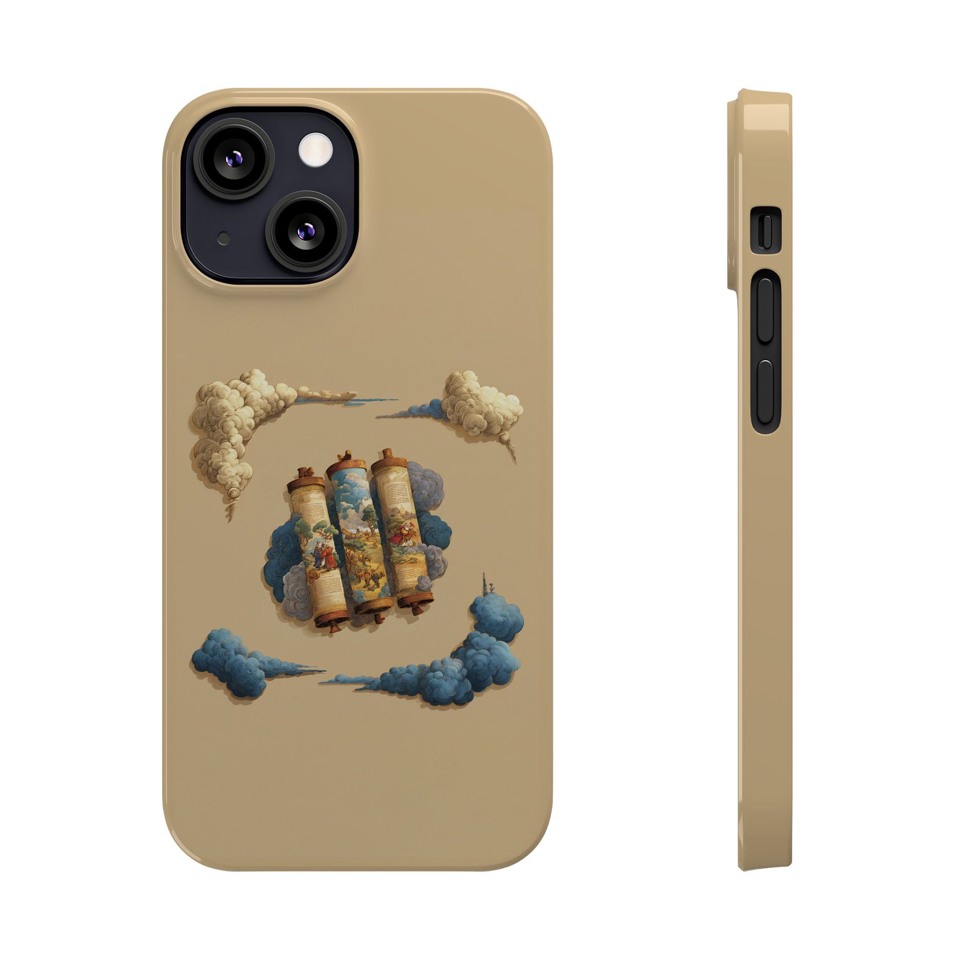 Cloudy Scroll of Moses Slim Phone Cases - American Zionist