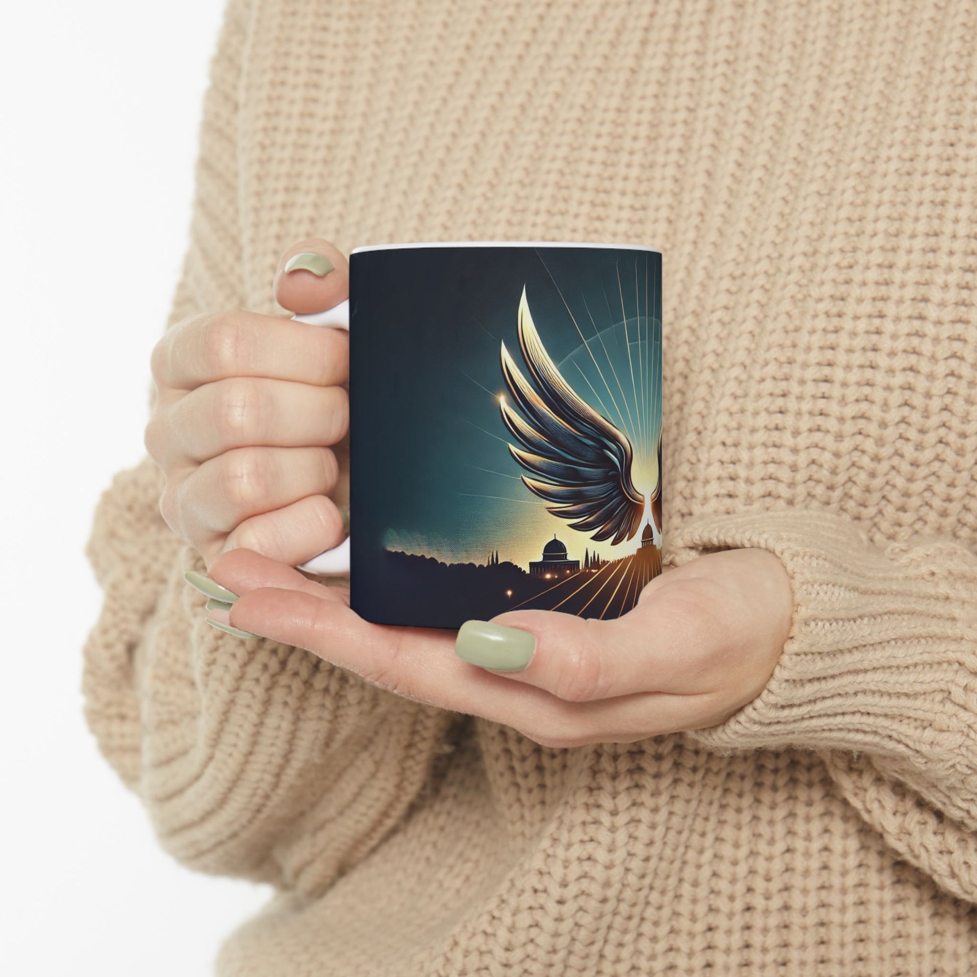 Sunrise Wings Ceramic Mug 11oz, 150z - American Zionist