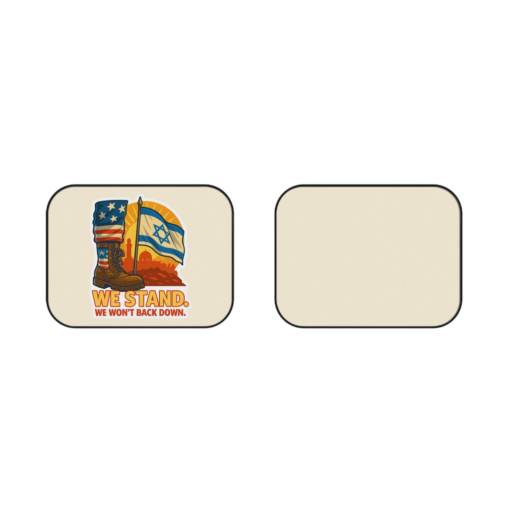 We Stand Car Mats (2x Rear) - American Zionist