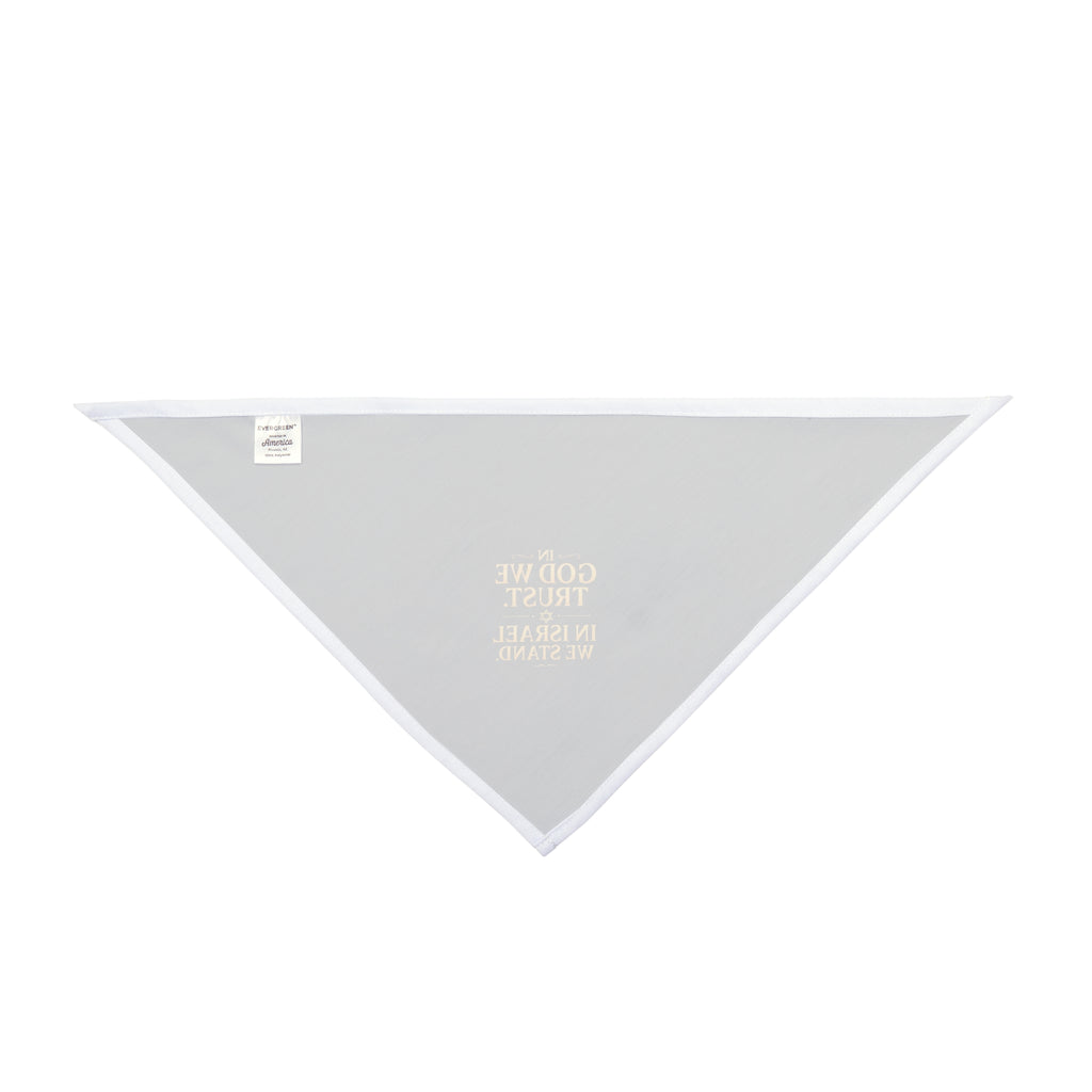 In God With Israel Pet Bandana - American Zionist