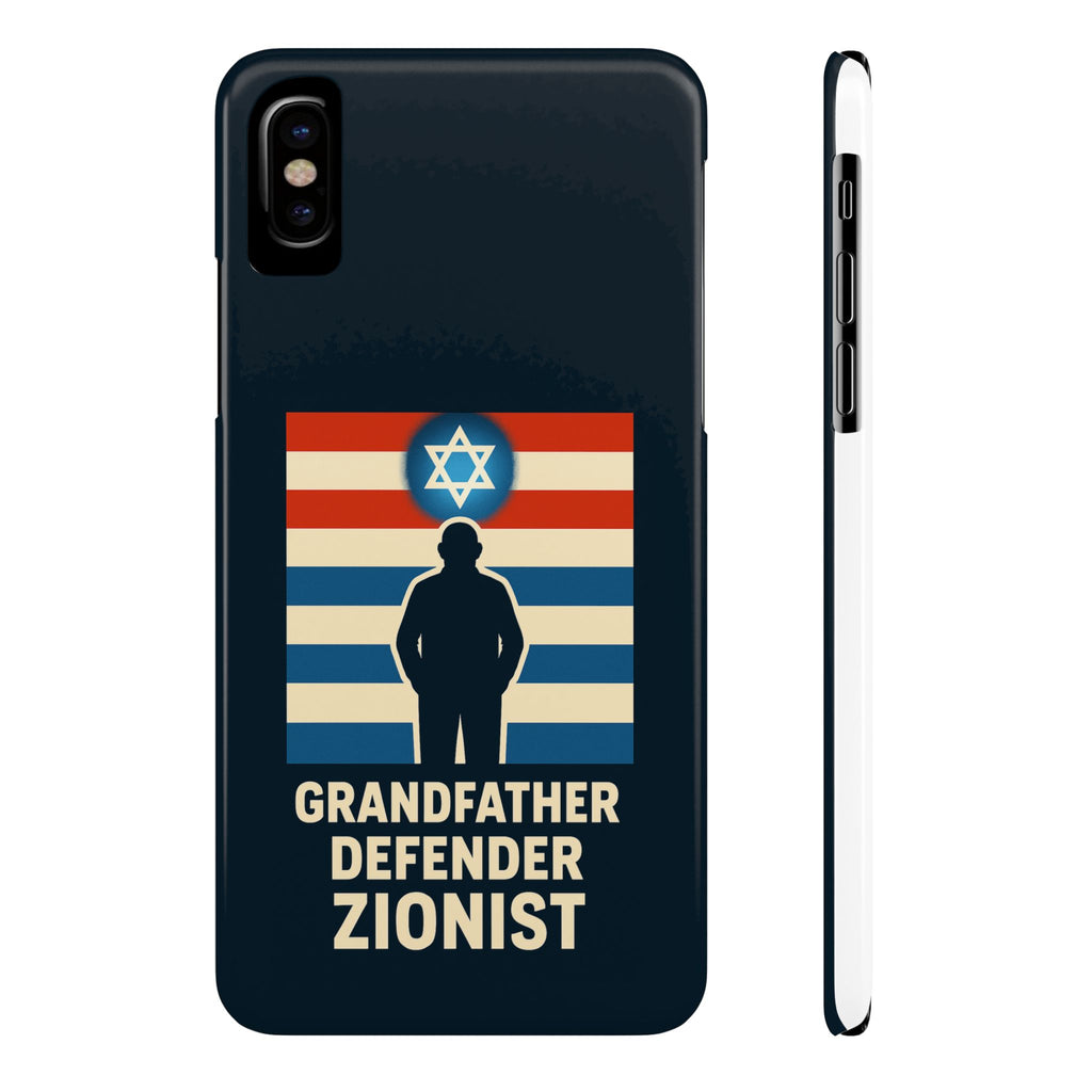 Grandfather Zionist Slim Phone Cases - American Zionist