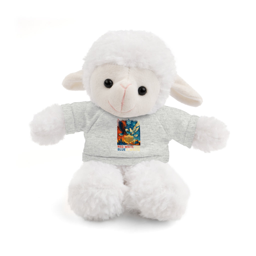 Red White and Blue Stuffed Animals with Tee - American Zionist
