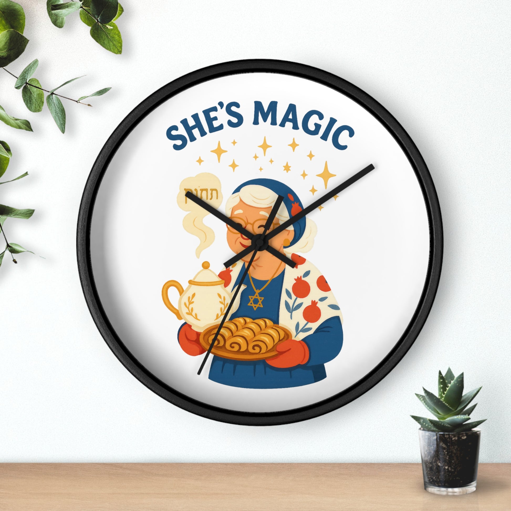 Grandma Magic Wall Clock - American Zionist