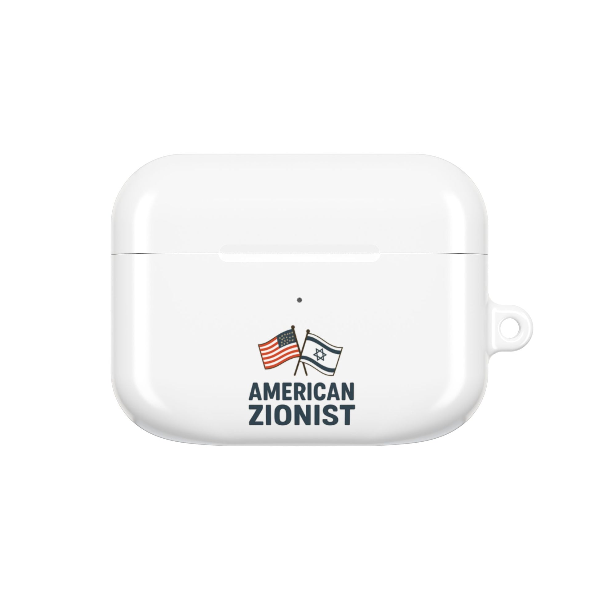 American Zionist: Two Flags AirPod Case - American Zionist