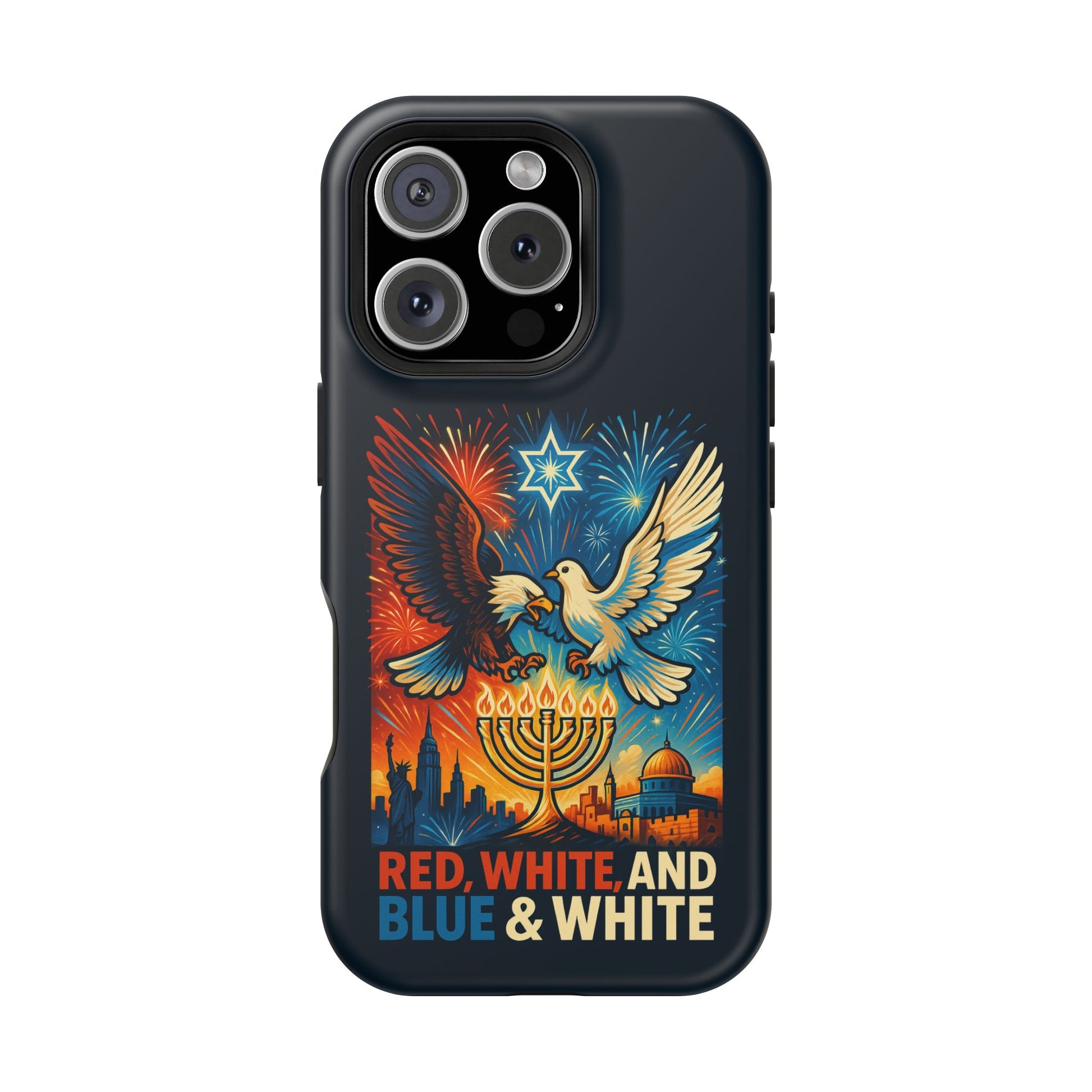 Red White And Blue Magnetic Tough Cases - American Zionist
