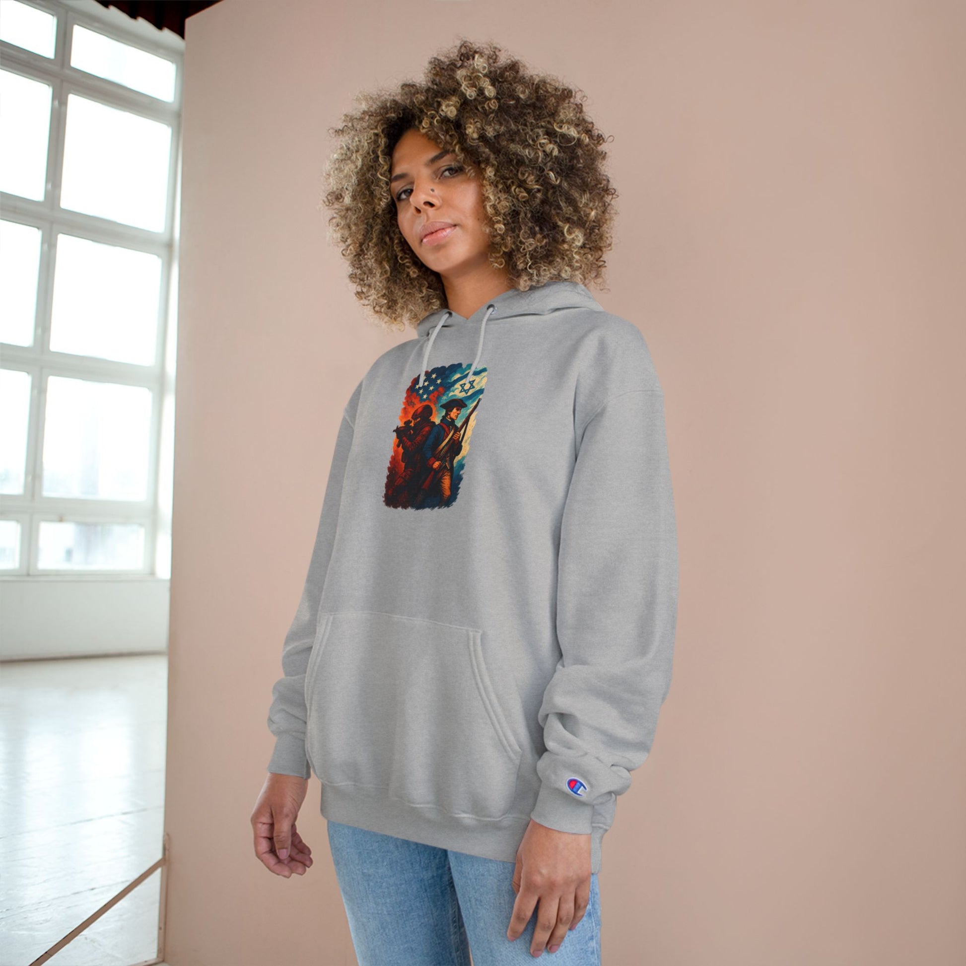 Defenders Across Generations Champion Hoodie - American Zionist