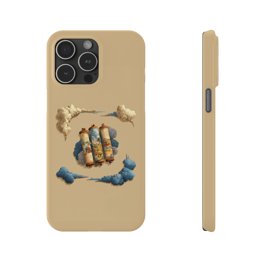 Cloudy Scroll of Moses Slim Phone Cases - American Zionist