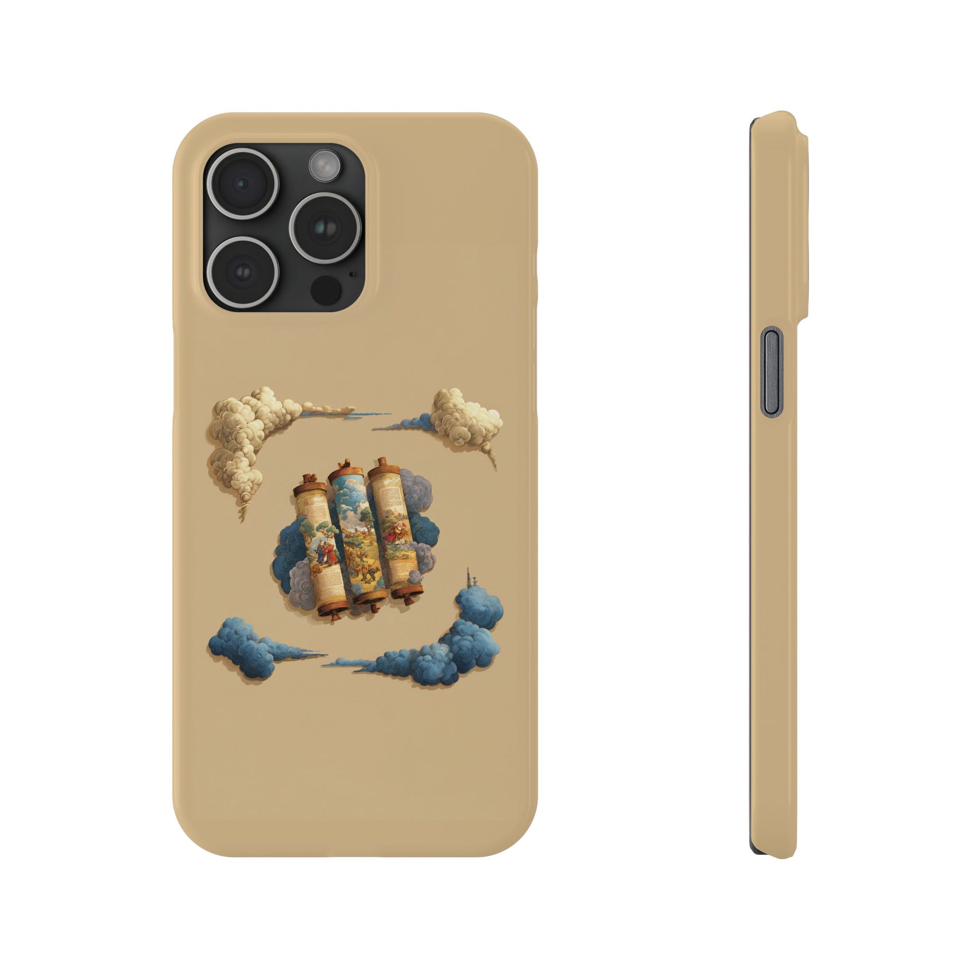 Cloudy Scroll of Moses Slim Phone Cases - American Zionist