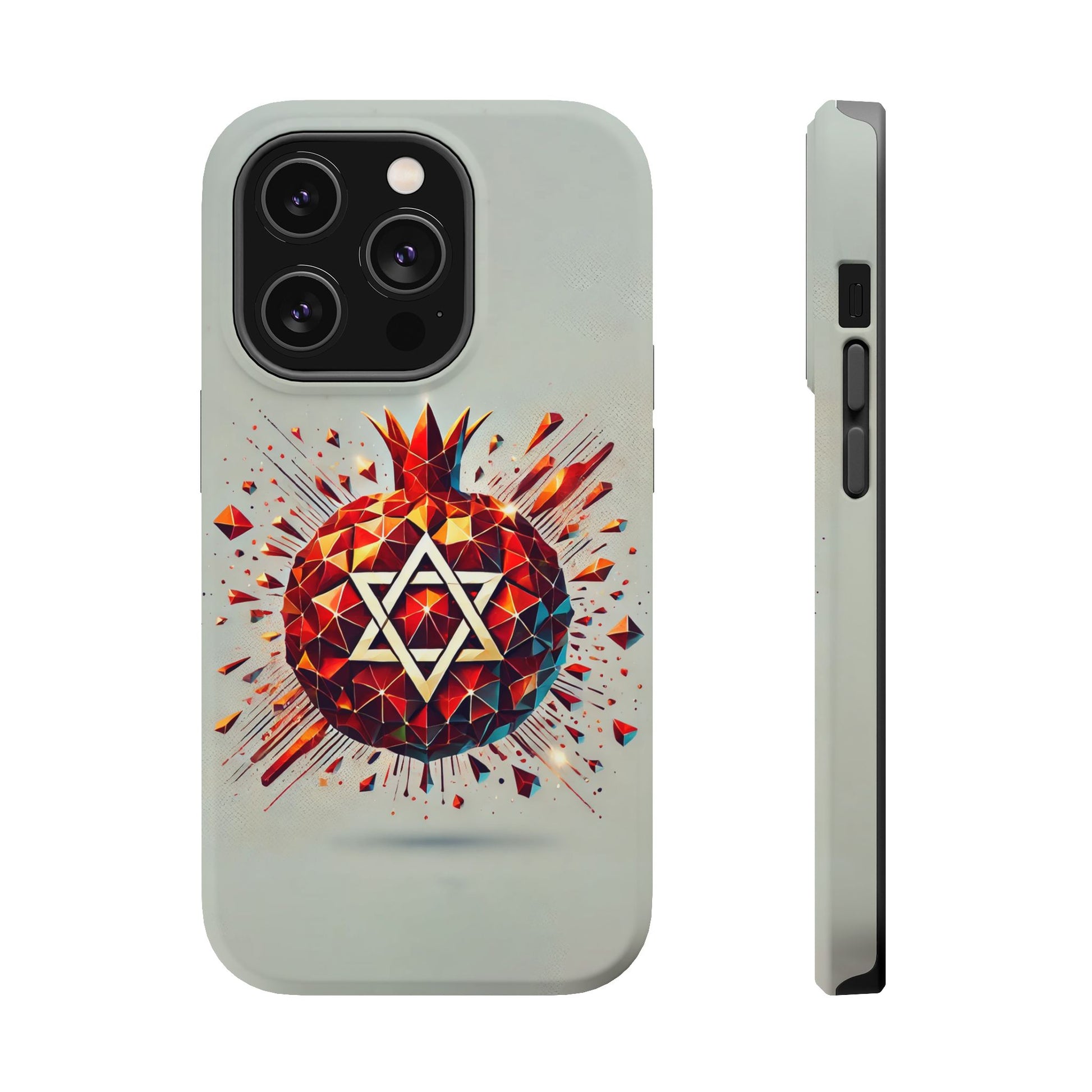 Pomegranate Star of David Magnetic Tough Cases - American Zionist