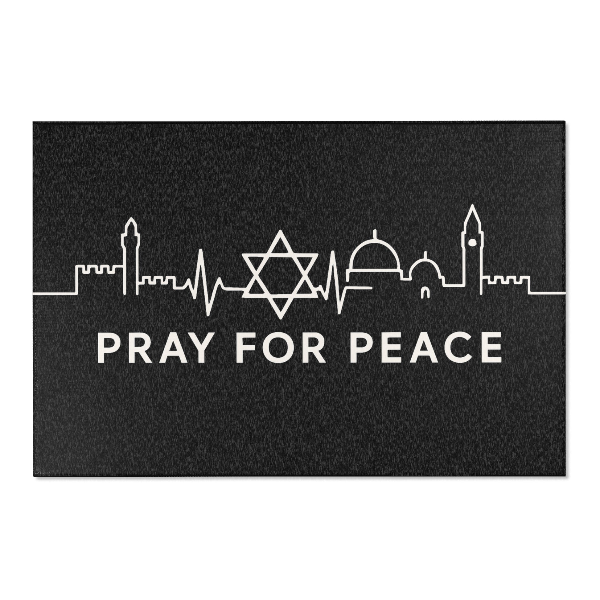 Pray For Peace Area Rugs - American Zionist
