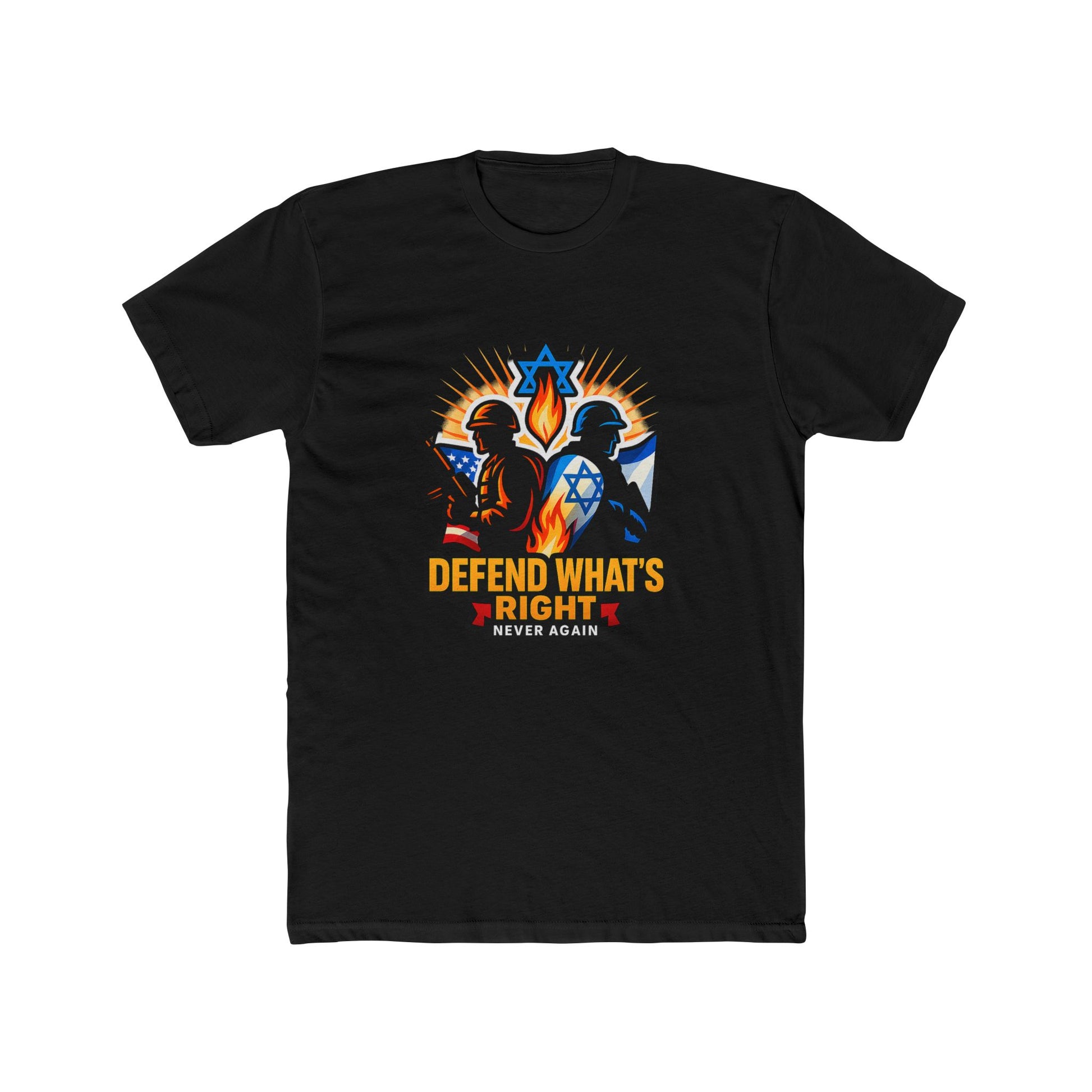 Defend Whats Right Unisex Cotton Crew Tee - American Zionist