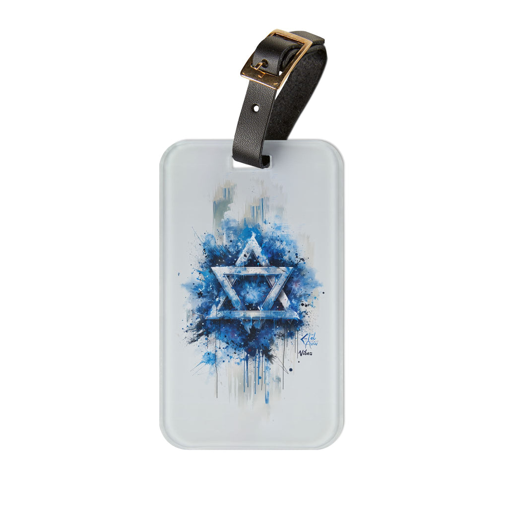 Graffiti Star of David Luggage Tag - American Zionist