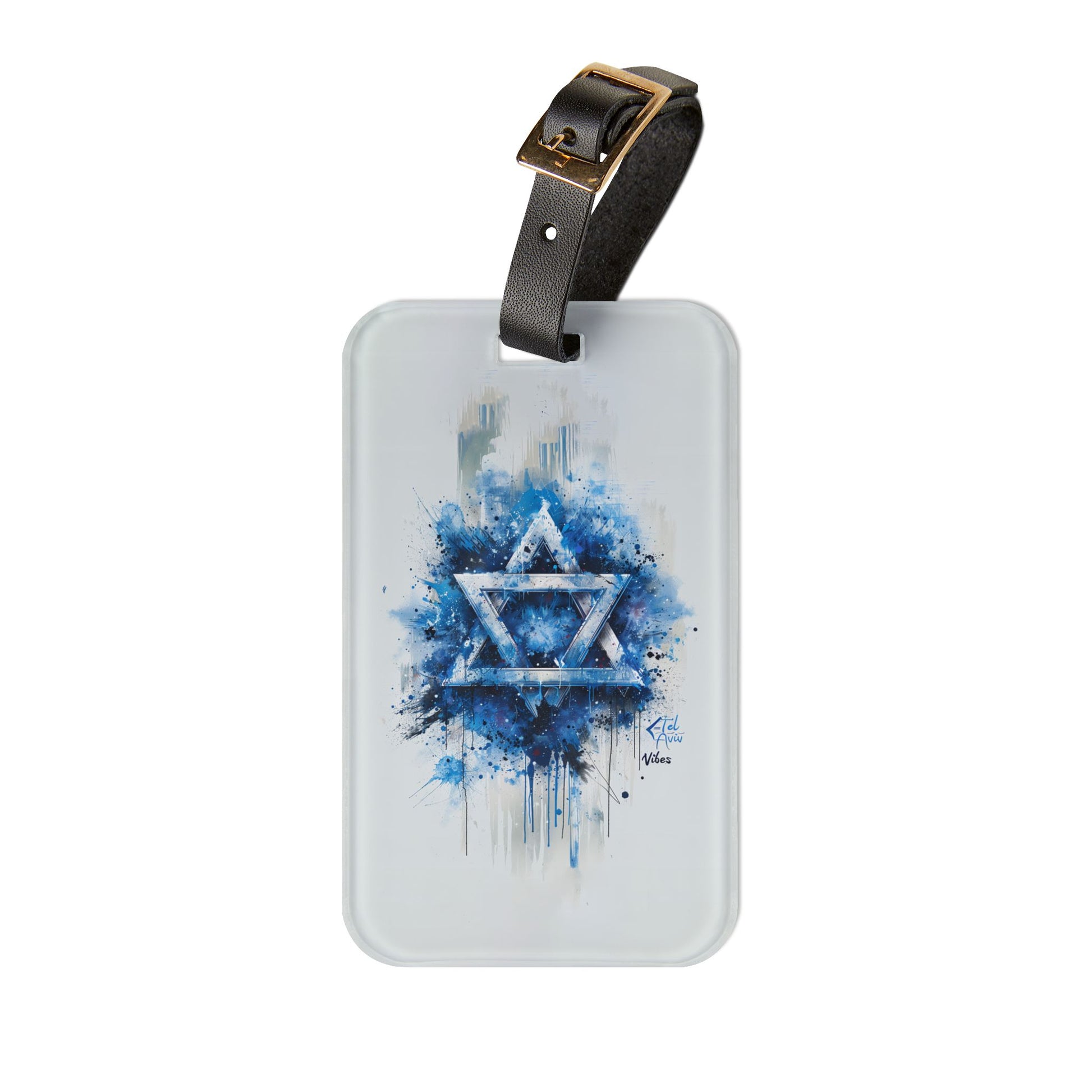 Graffiti Star of David Luggage Tag - American Zionist
