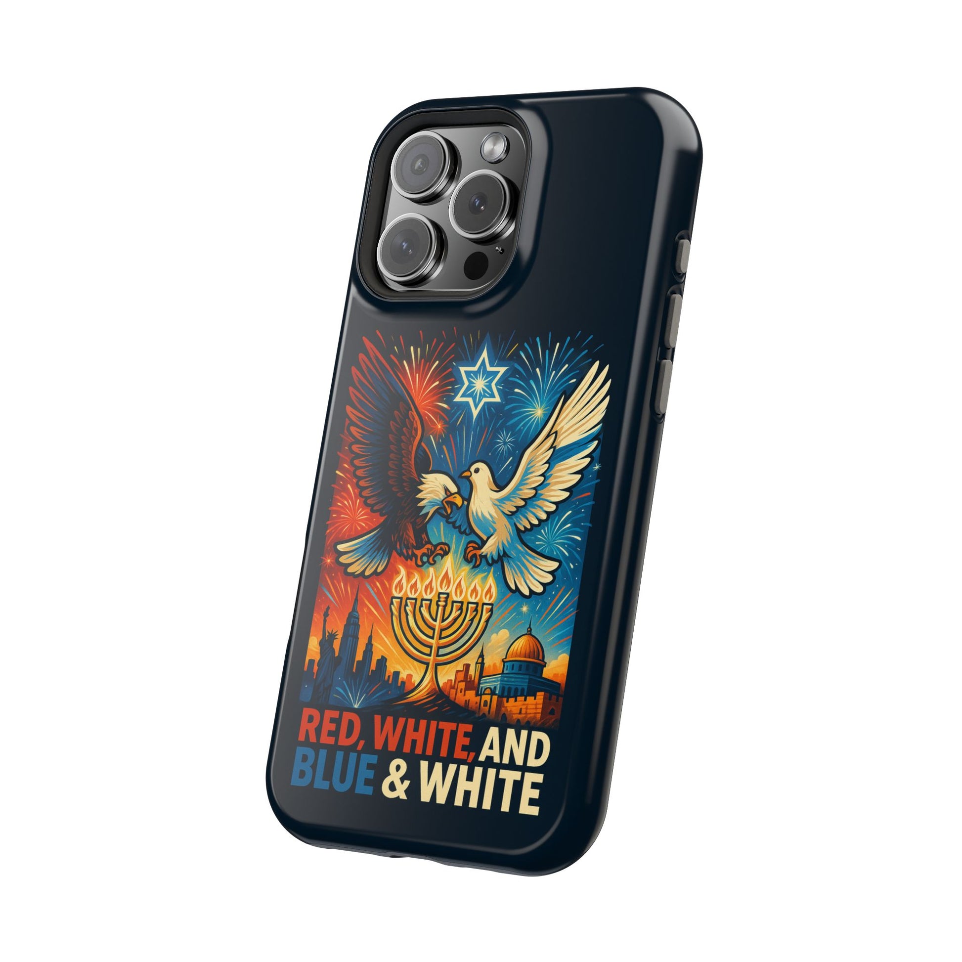 Red White And Blue Magnetic Tough Cases - American Zionist