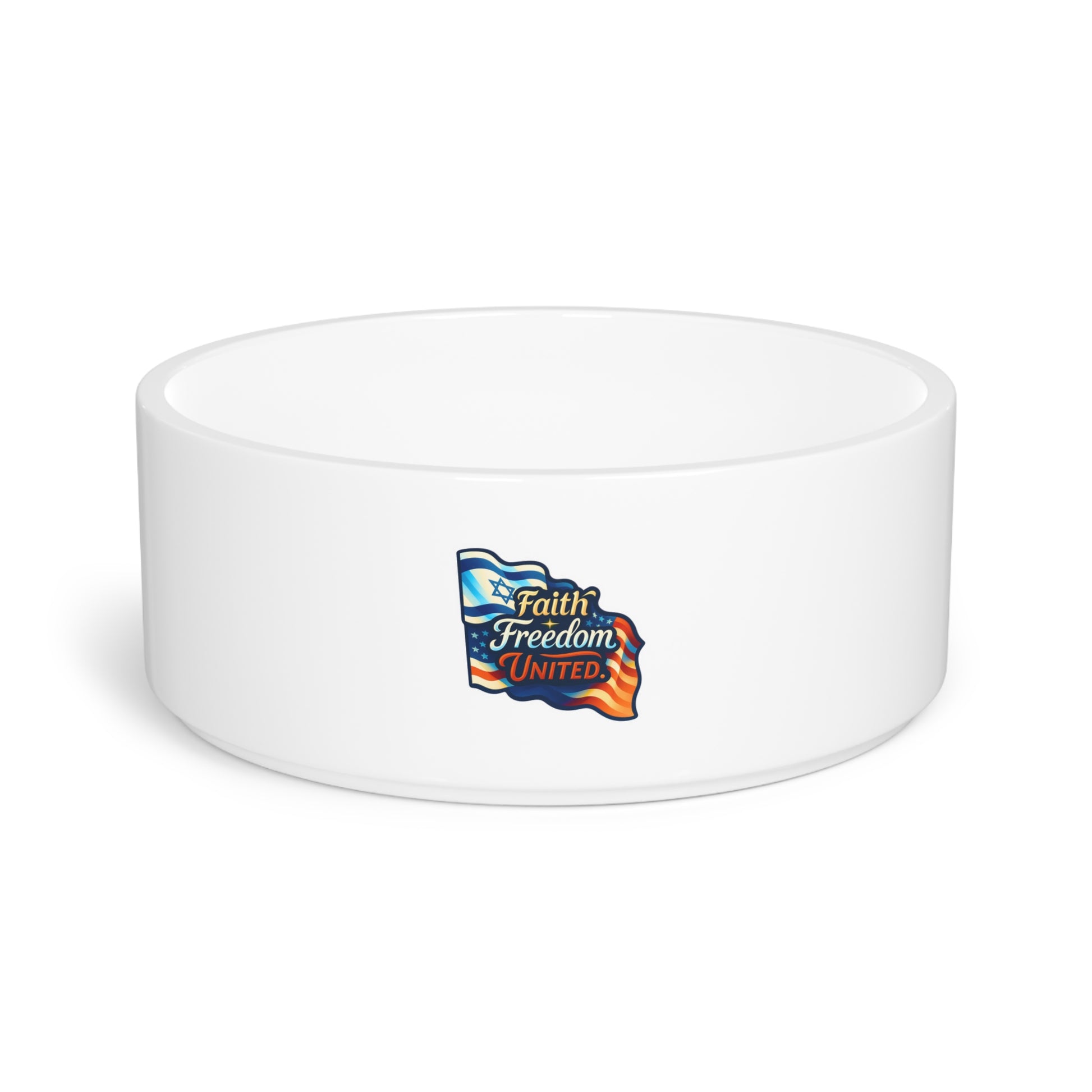 Faith Freedom United Pet Bowl 16oz - American Zionist
