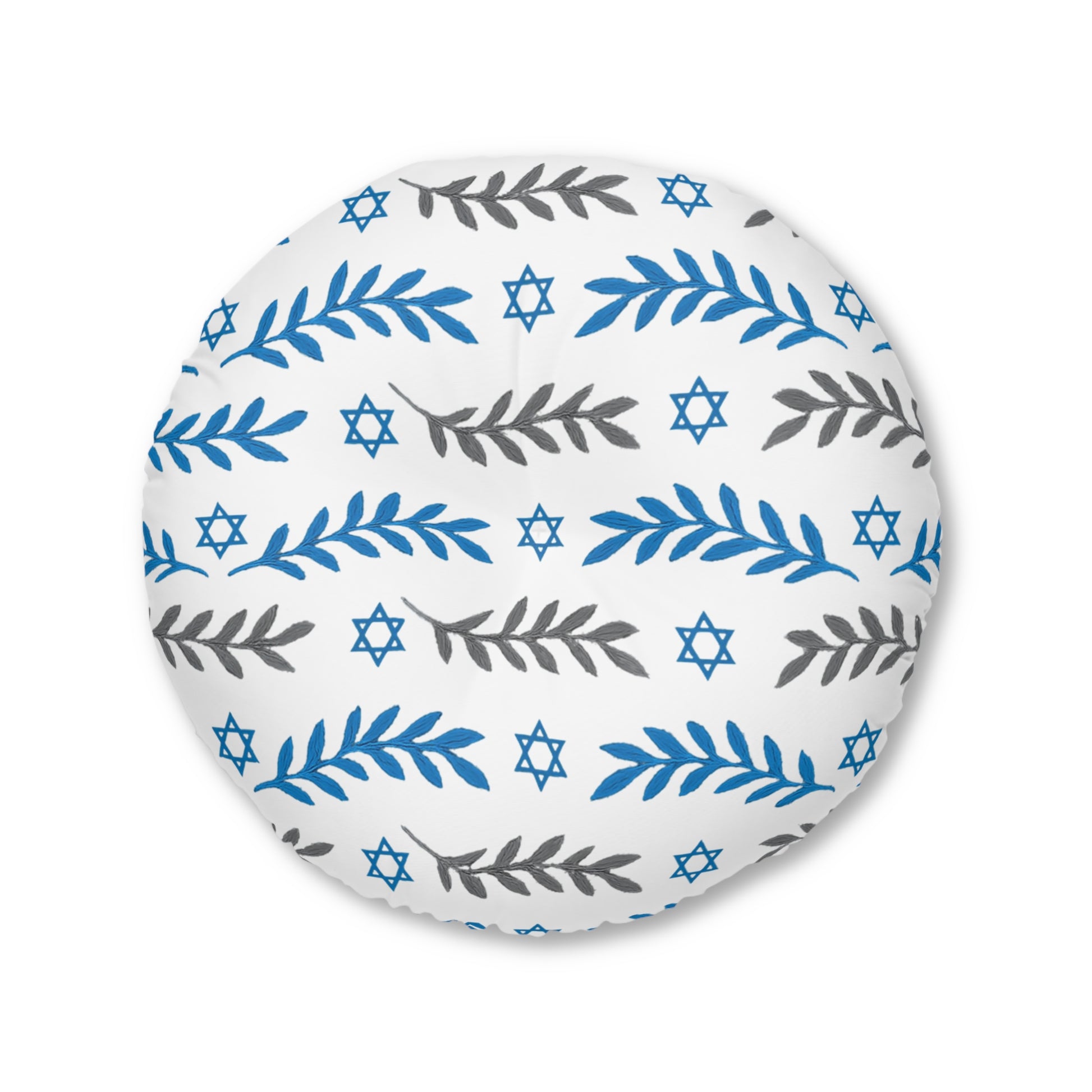 Olive and Shield Tufted Floor Pillow, Round - American Zionist
