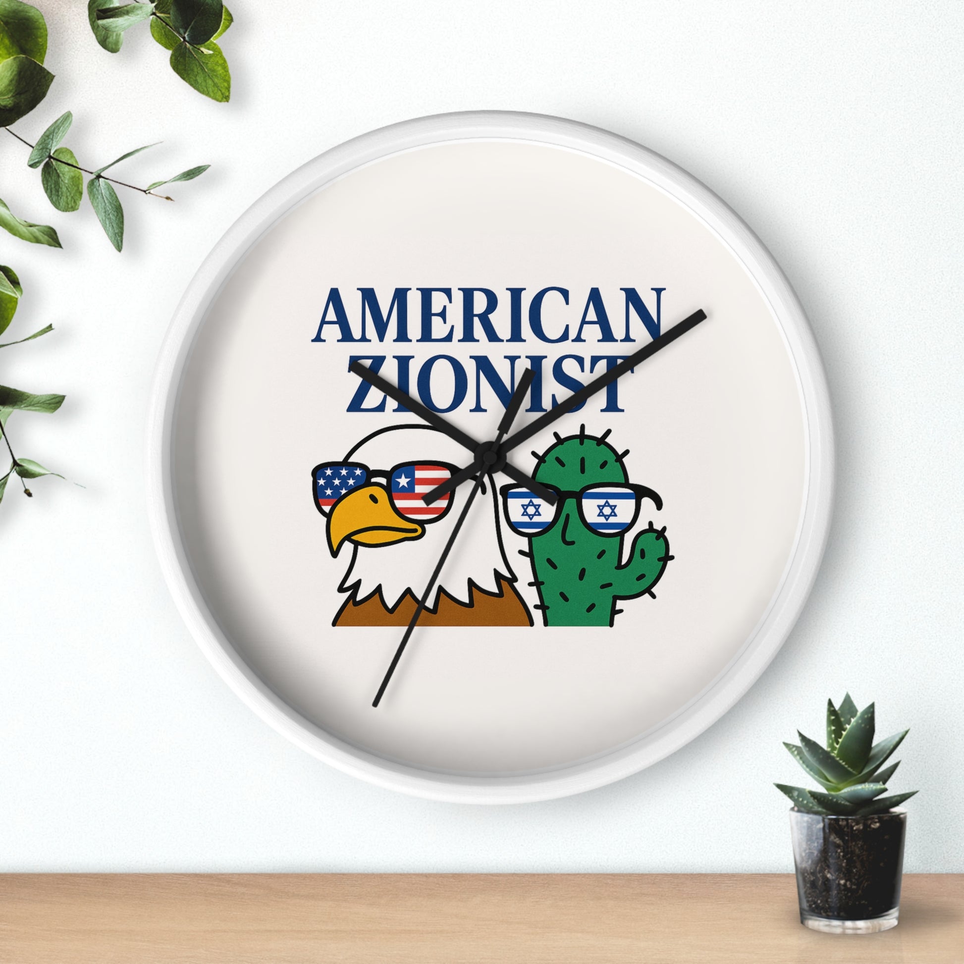 American Zionist Bros Wall Clock - American Zionist