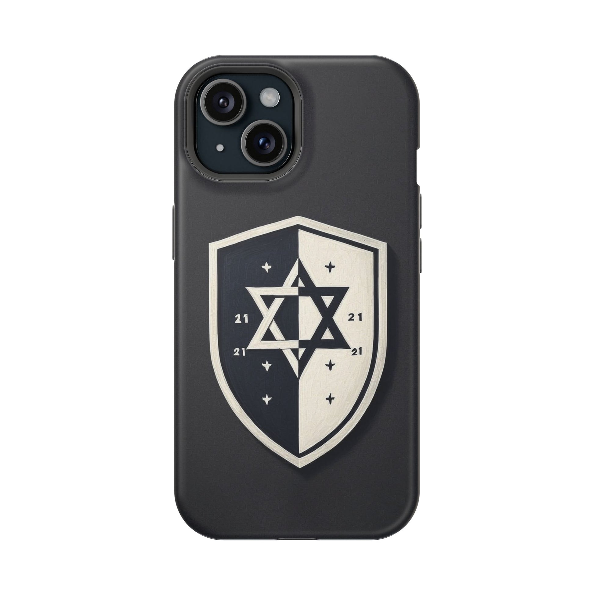 Black and White Shield Magnetic Tough Cases - American Zionist