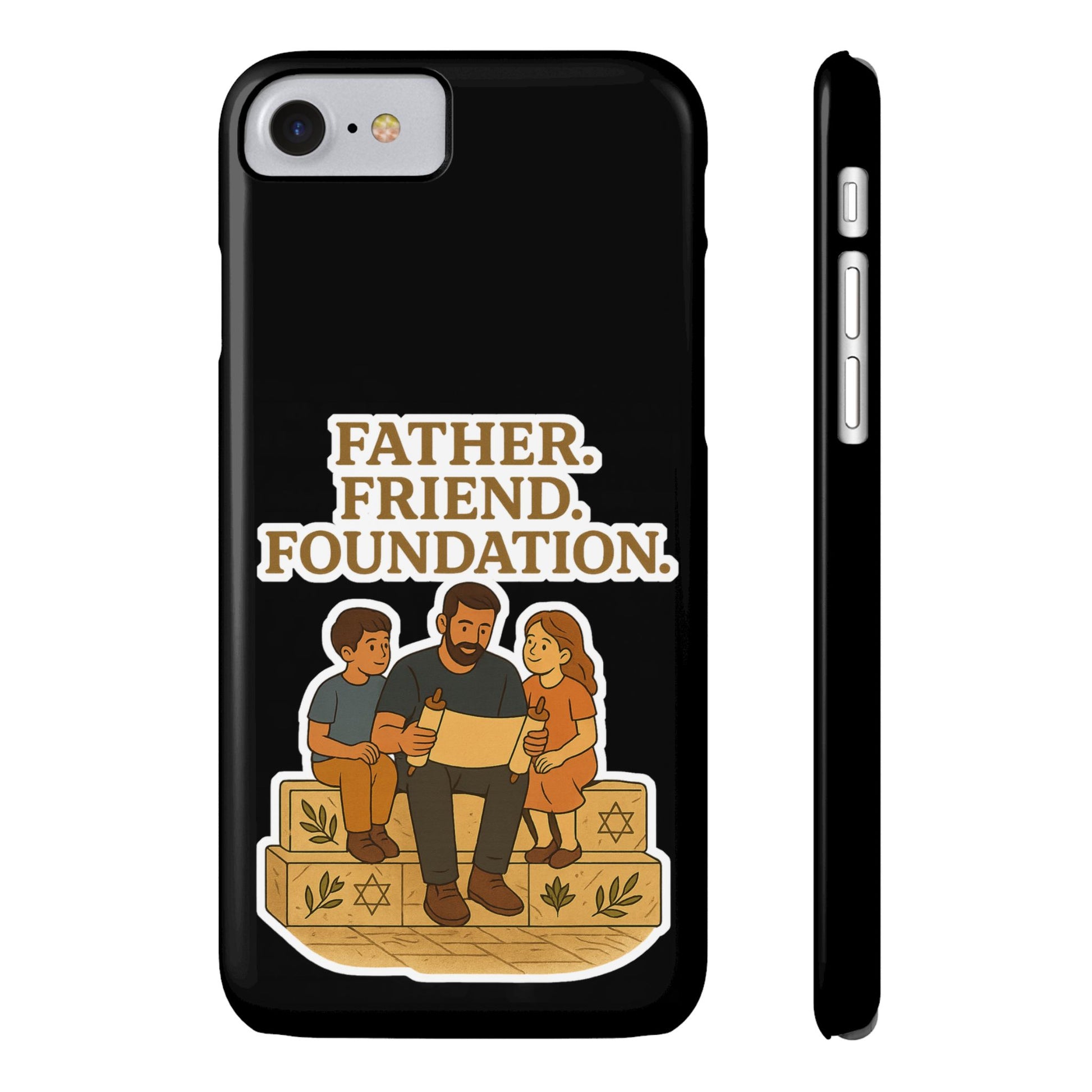 Father Friend Foundation Slim Phone Cases - American Zionist